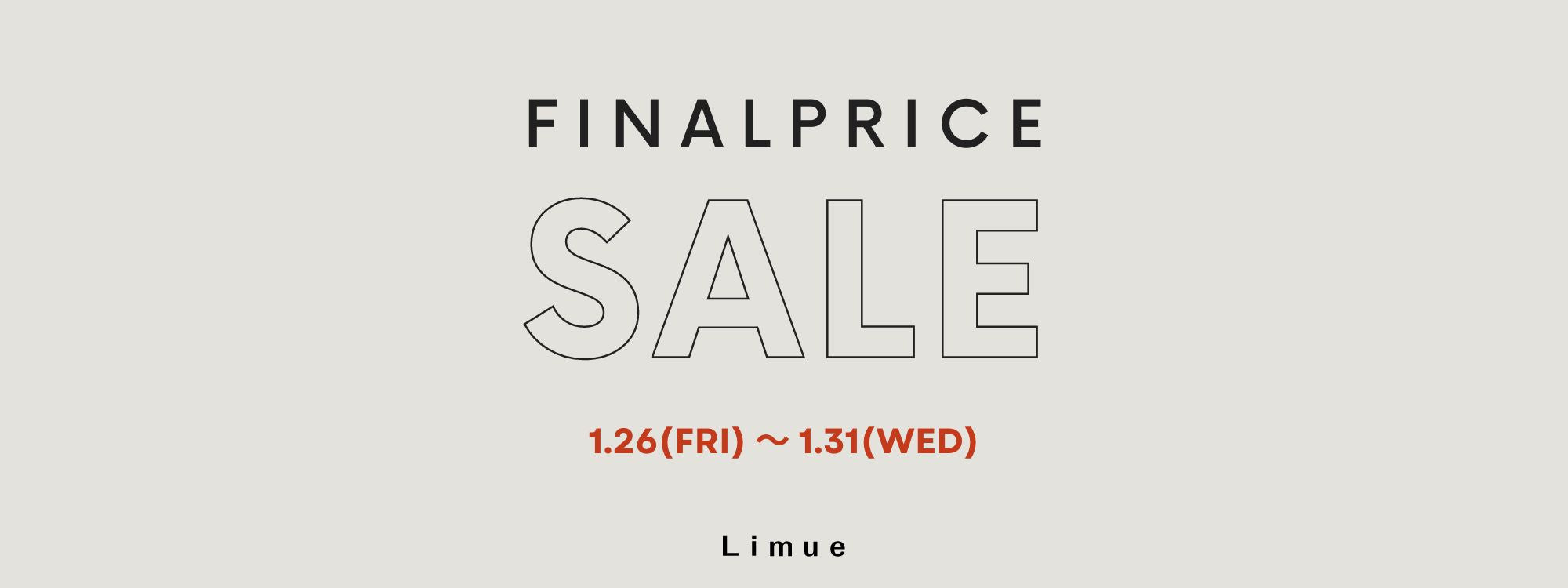 SALE FINAL PRICE  マークダウン！