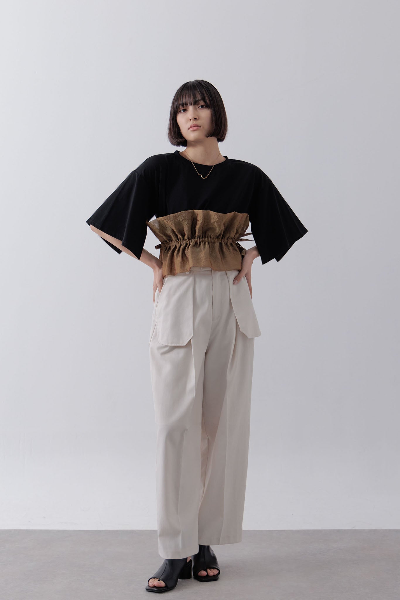 Organdy bustier top