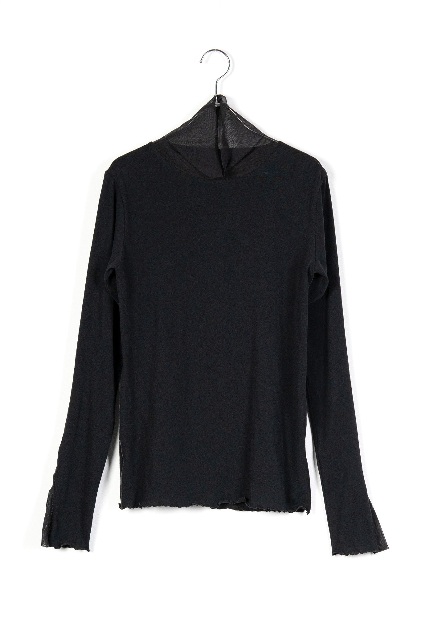 Sheer layered tulle top