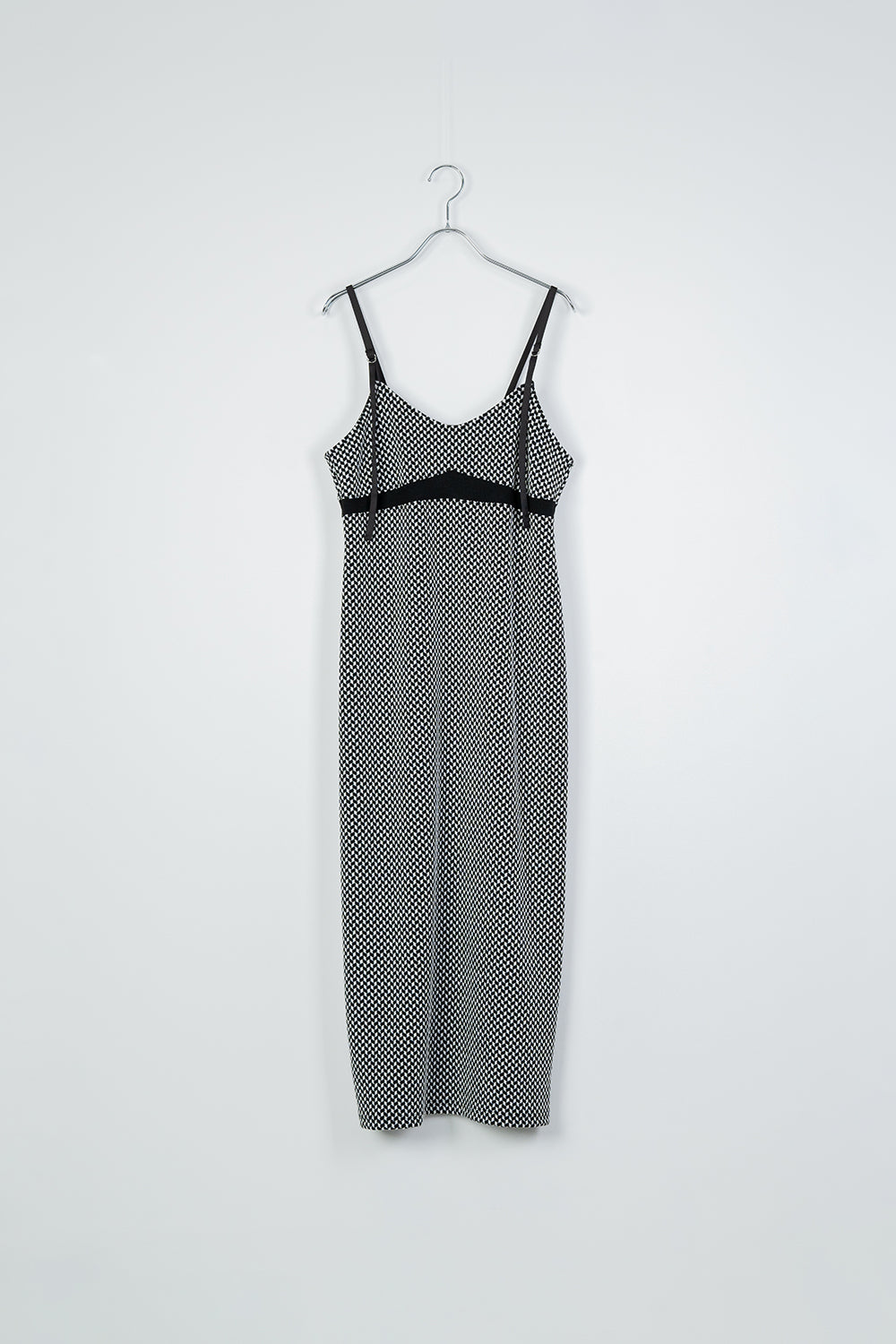 Cut jacquard camisole dress
