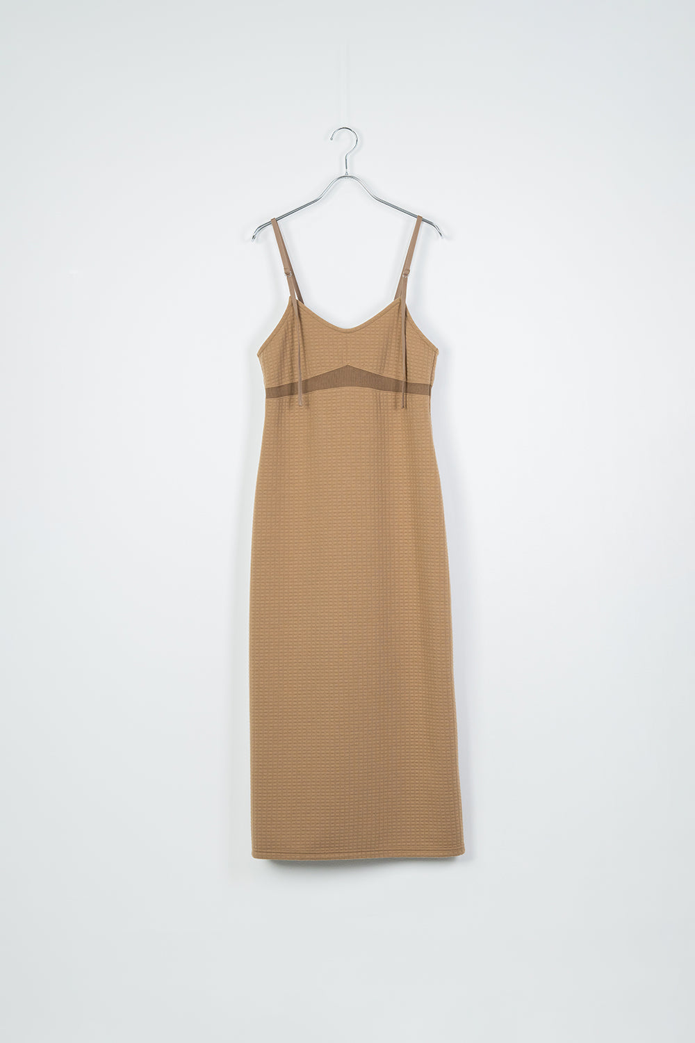 Cut jacquard camisole dress