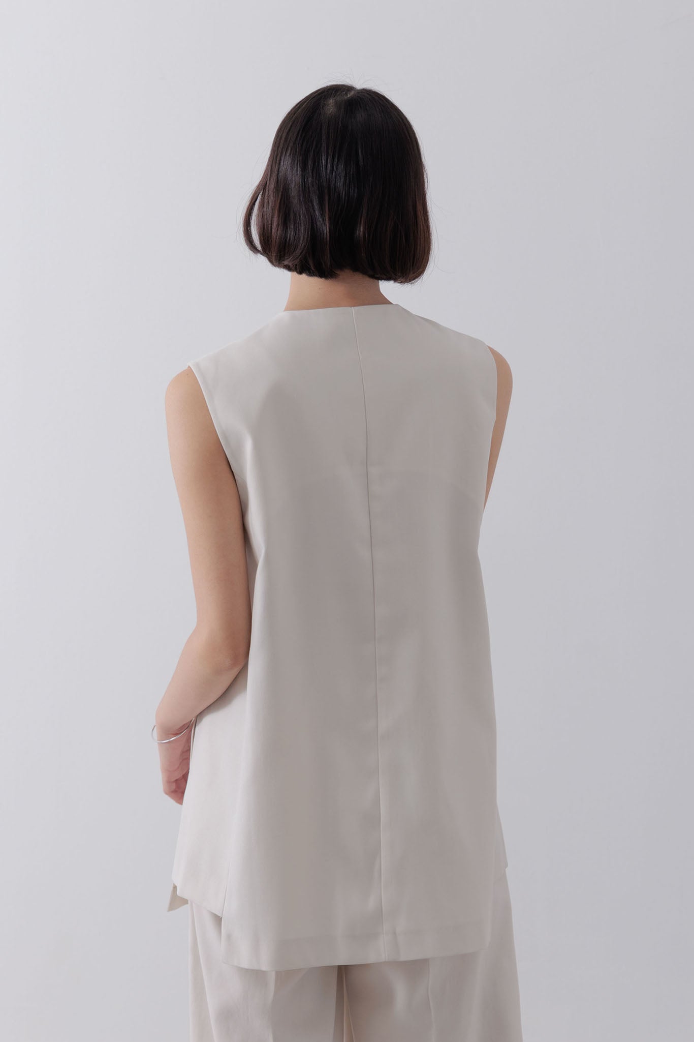 No collar gilet