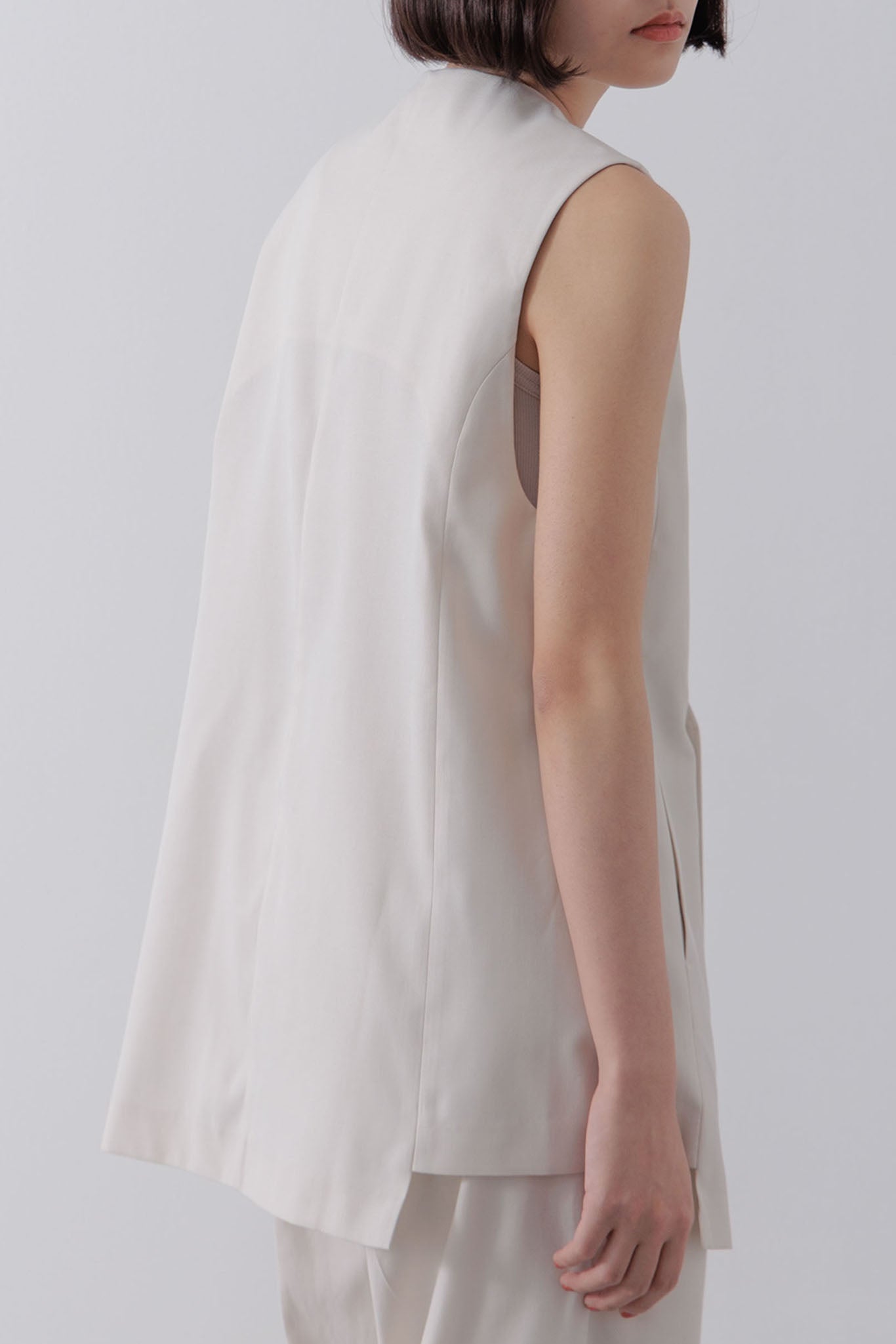 No collar gilet