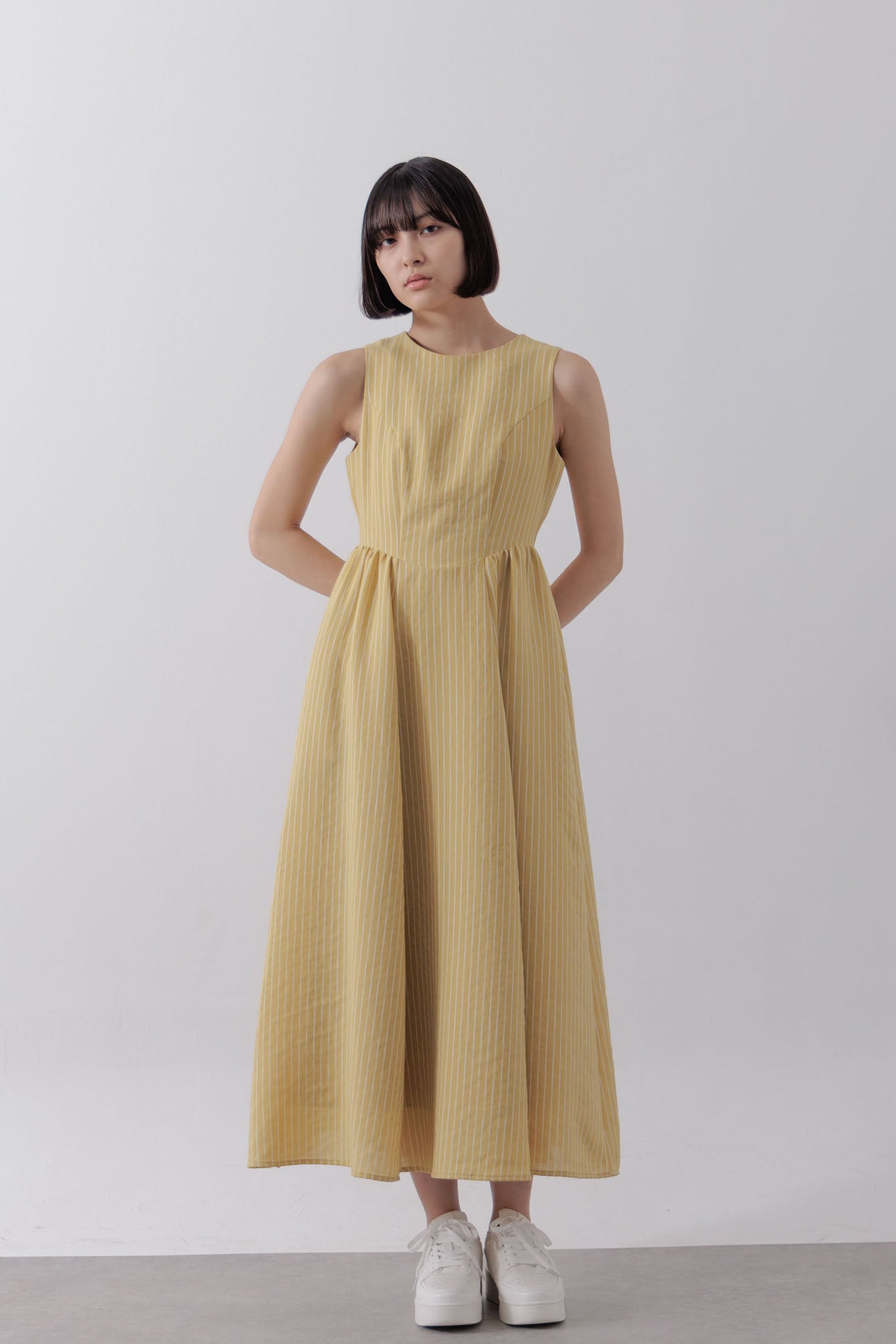 Jacquard striped dress