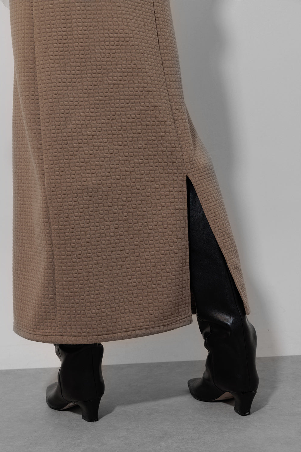 Cut jacquard camisole dress