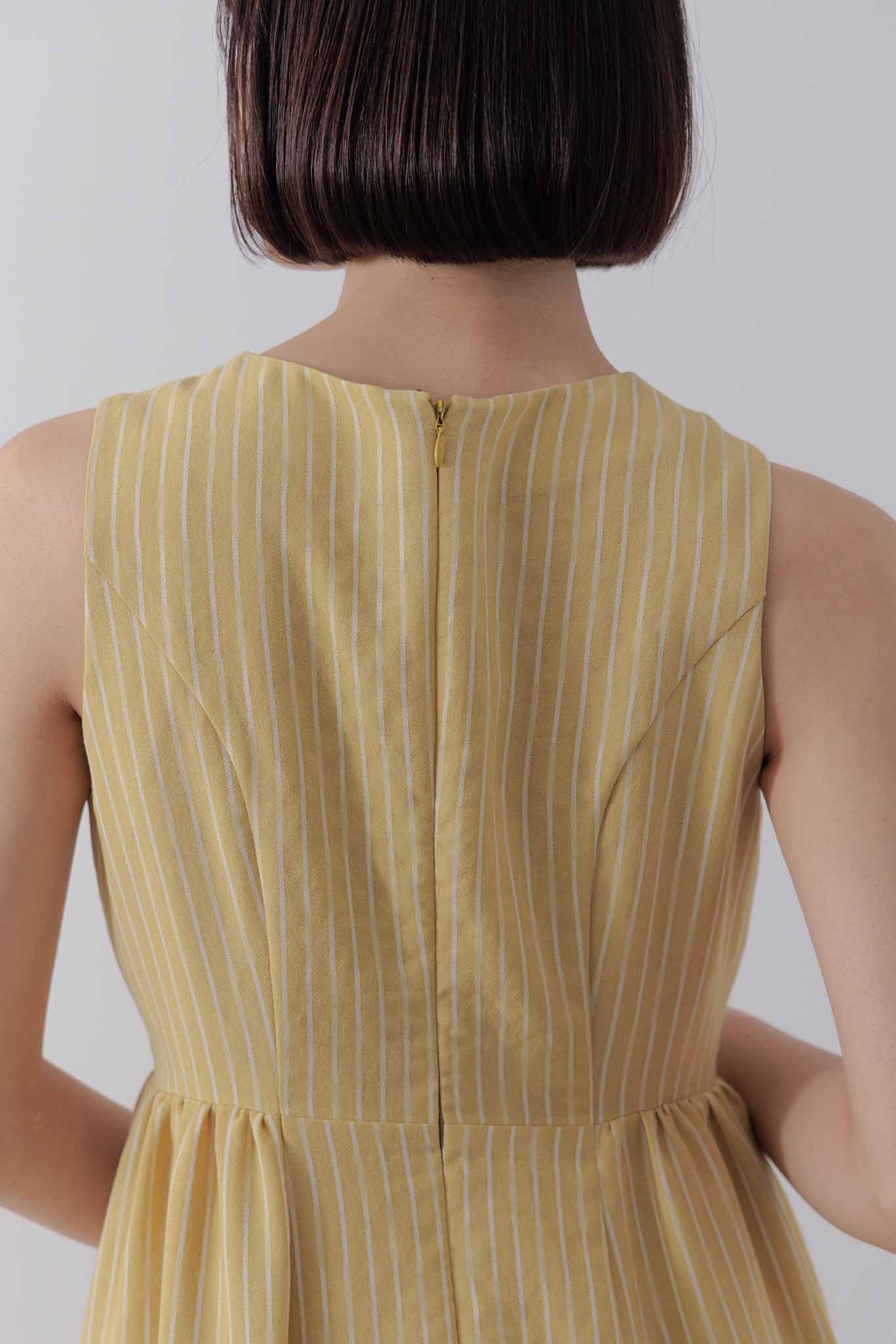 Jacquard striped dress