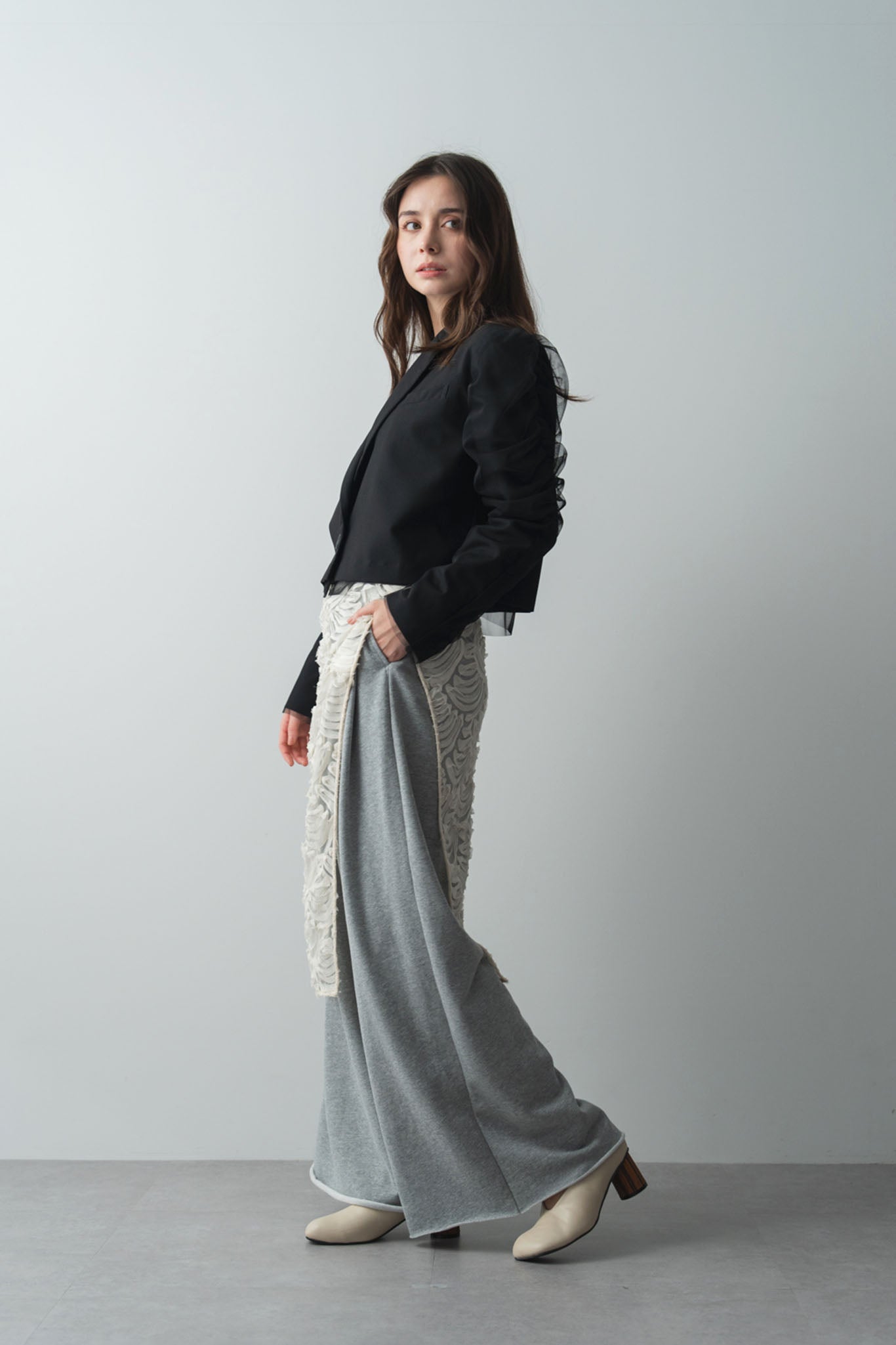 チュールドッキングスペンサージャケット