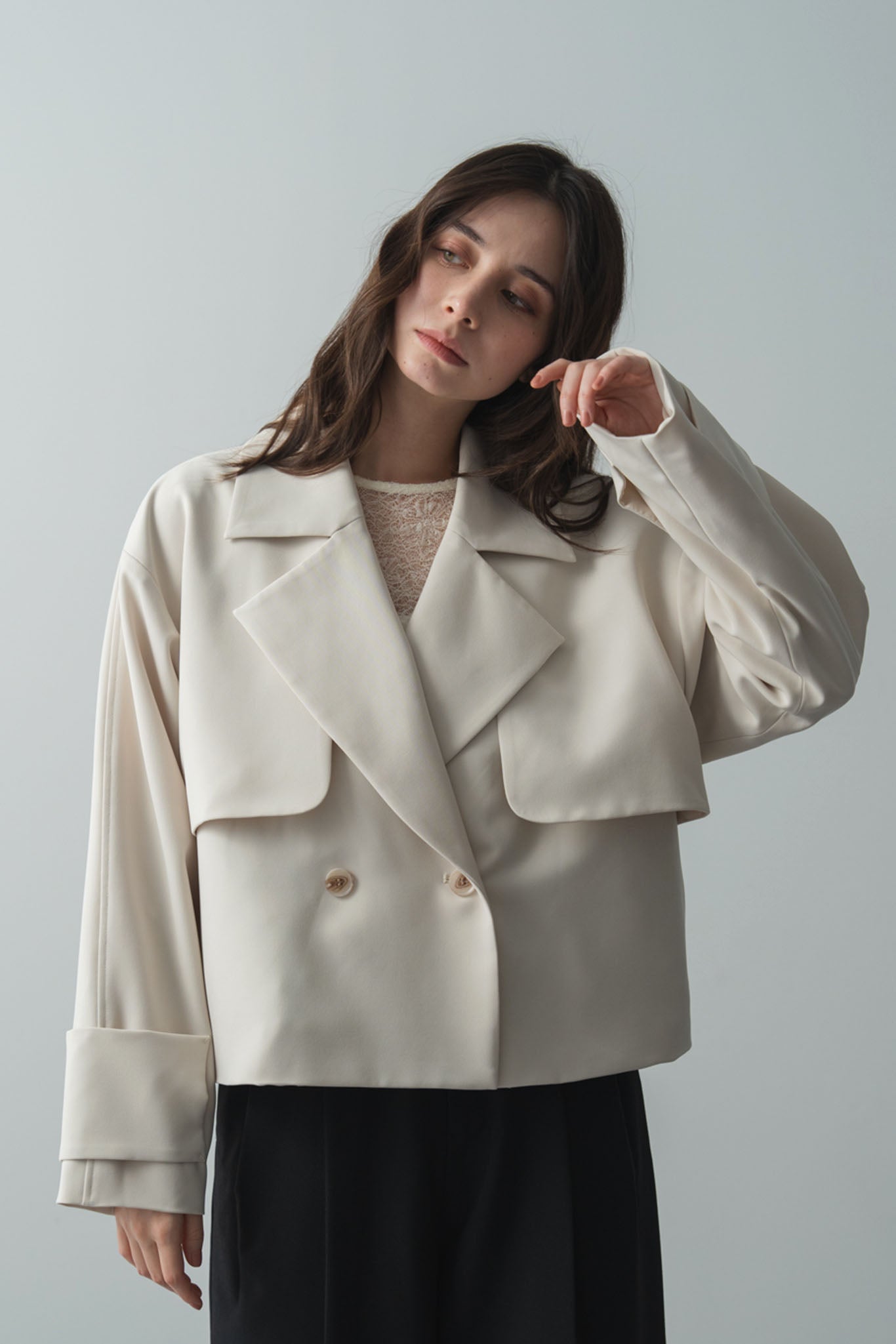 クロップドコート