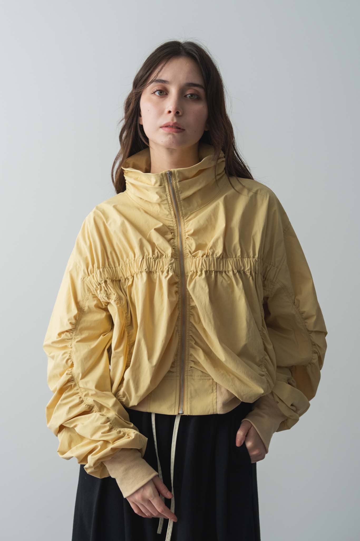 クロップドギャザーブルゾン