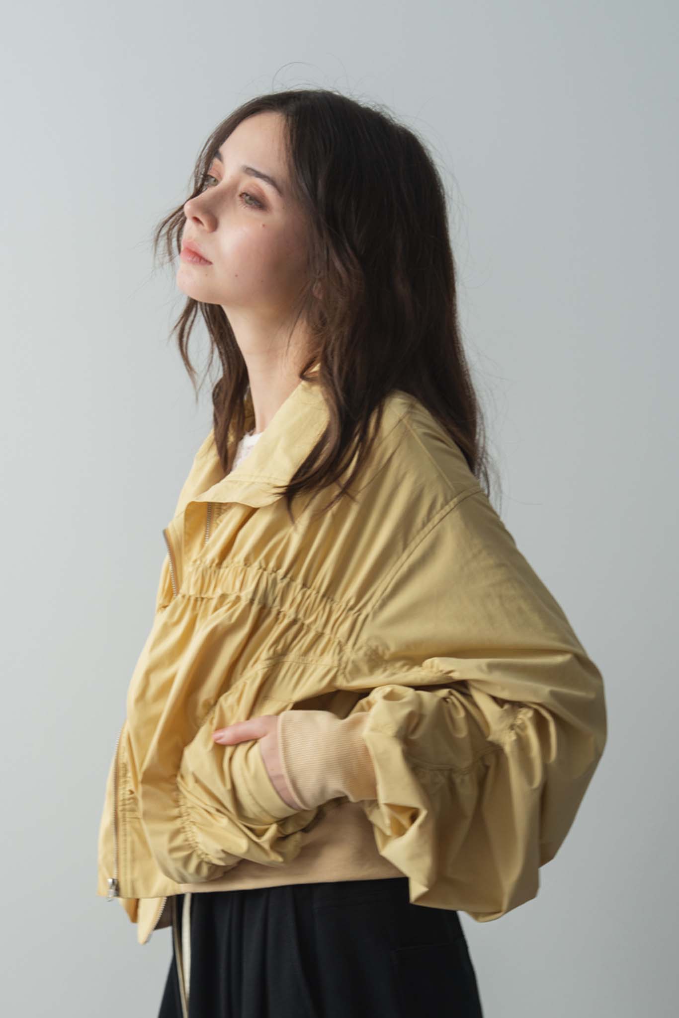 クロップドギャザーブルゾン