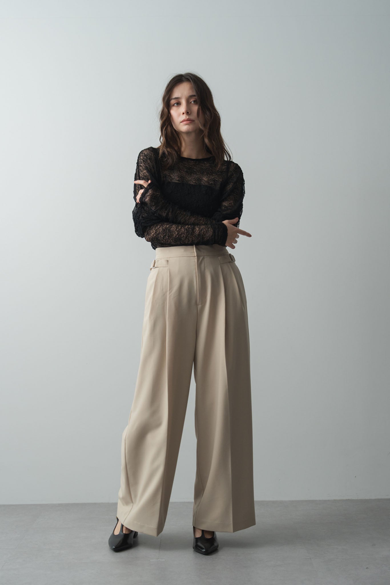 チュールサスペンダーサロペット