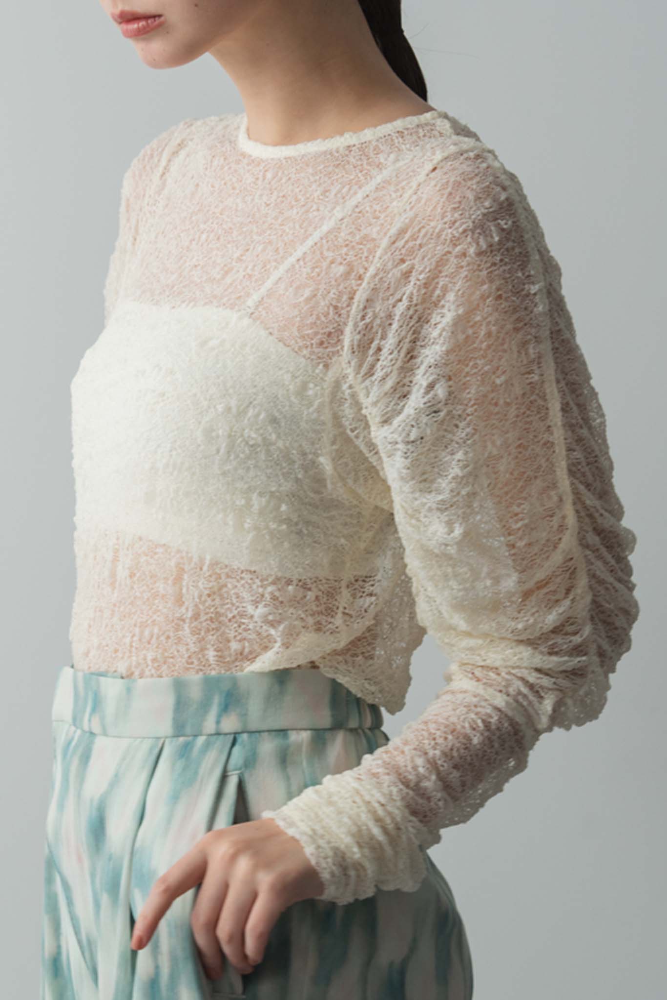 シアレースプルオーバー