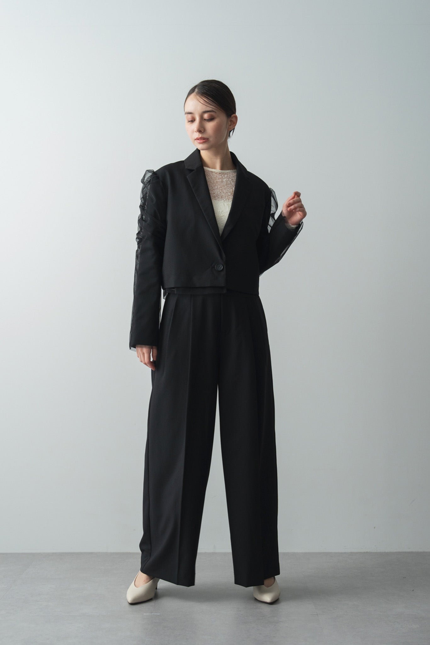 チュールドッキングスペンサージャケット