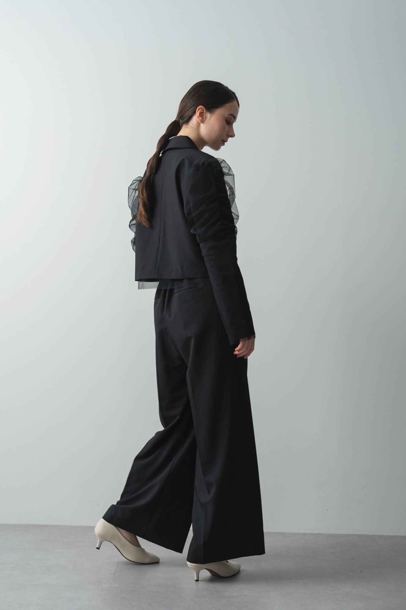 チュールドッキングスペンサージャケット