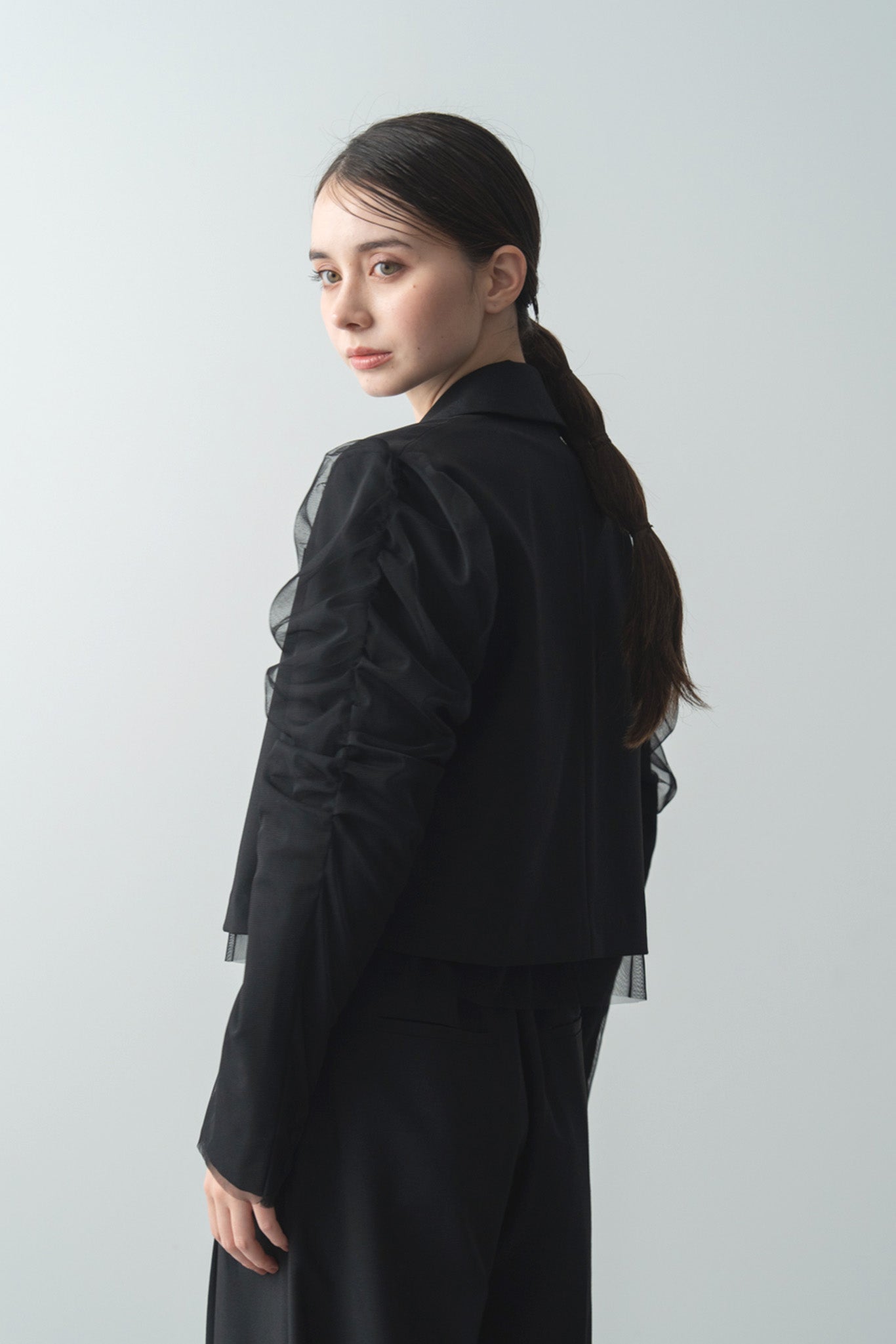 チュールドッキングスペンサージャケット