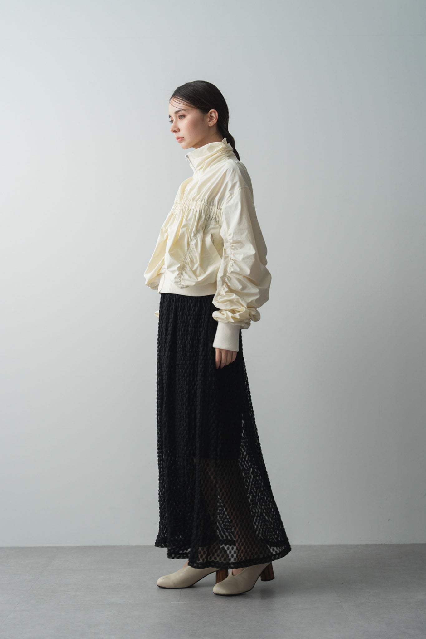 クロップドギャザーブルゾン