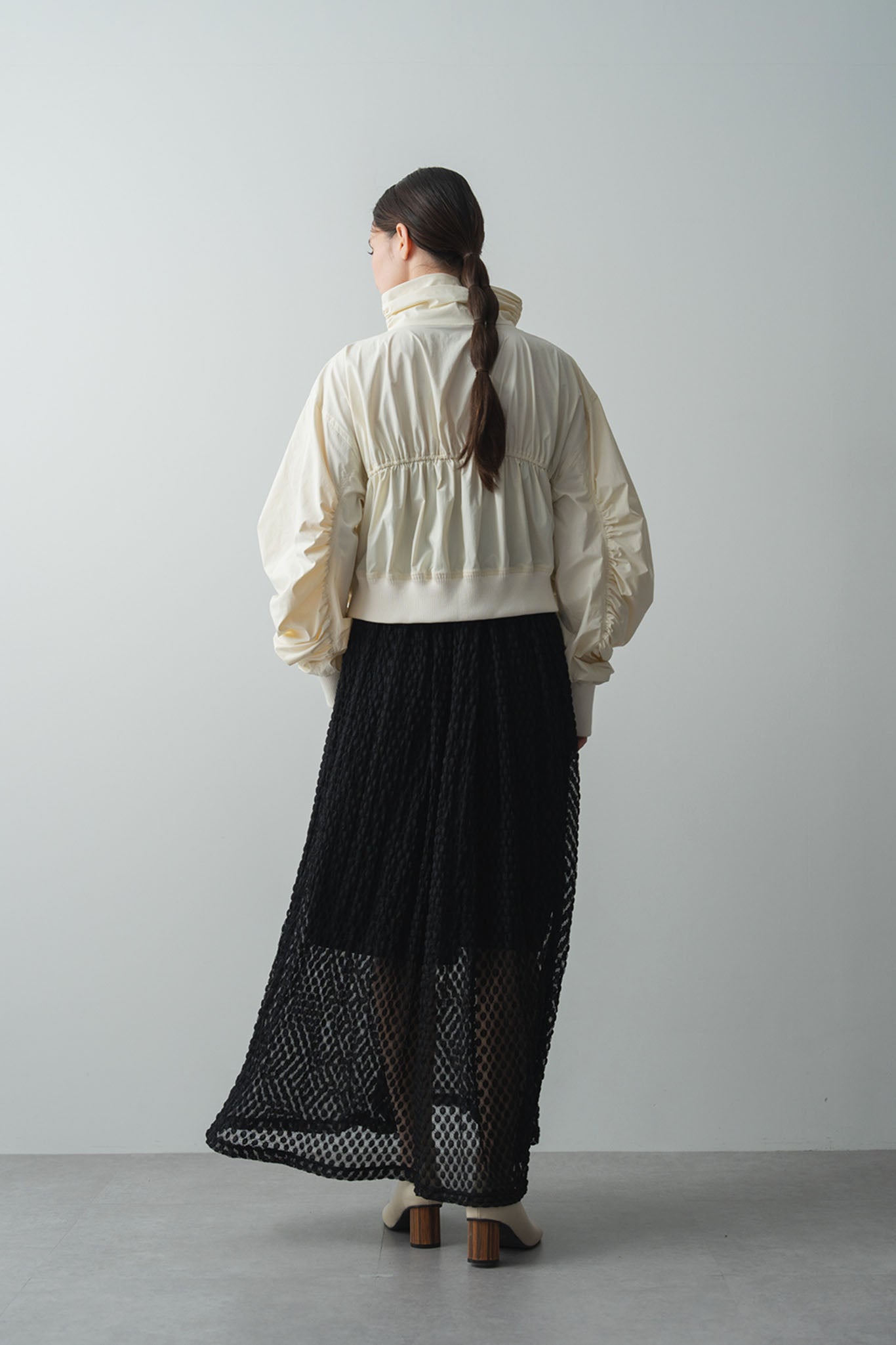 クロップドギャザーブルゾン