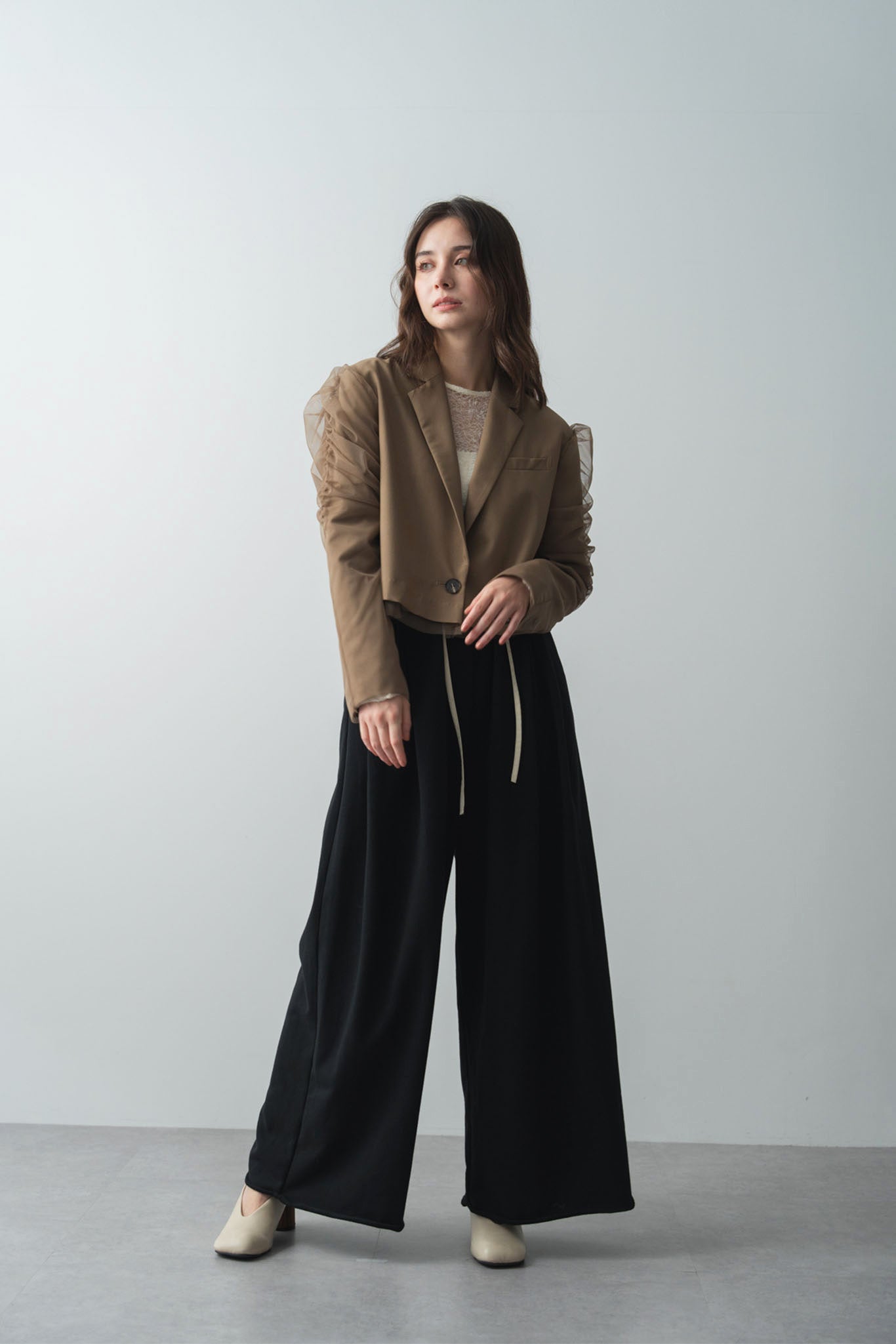 スエットワイドパンツ