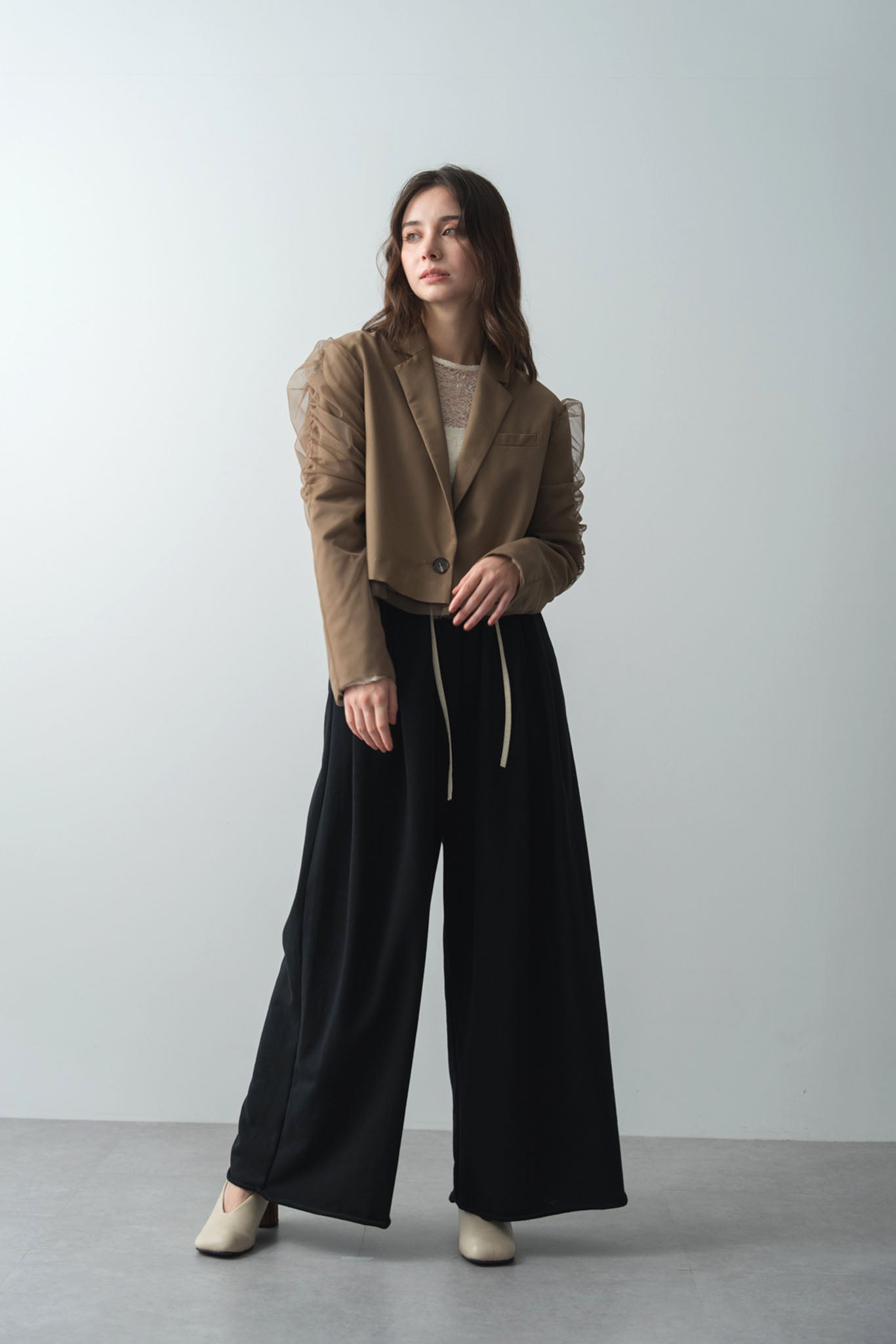 チュールドッキングスペンサージャケット