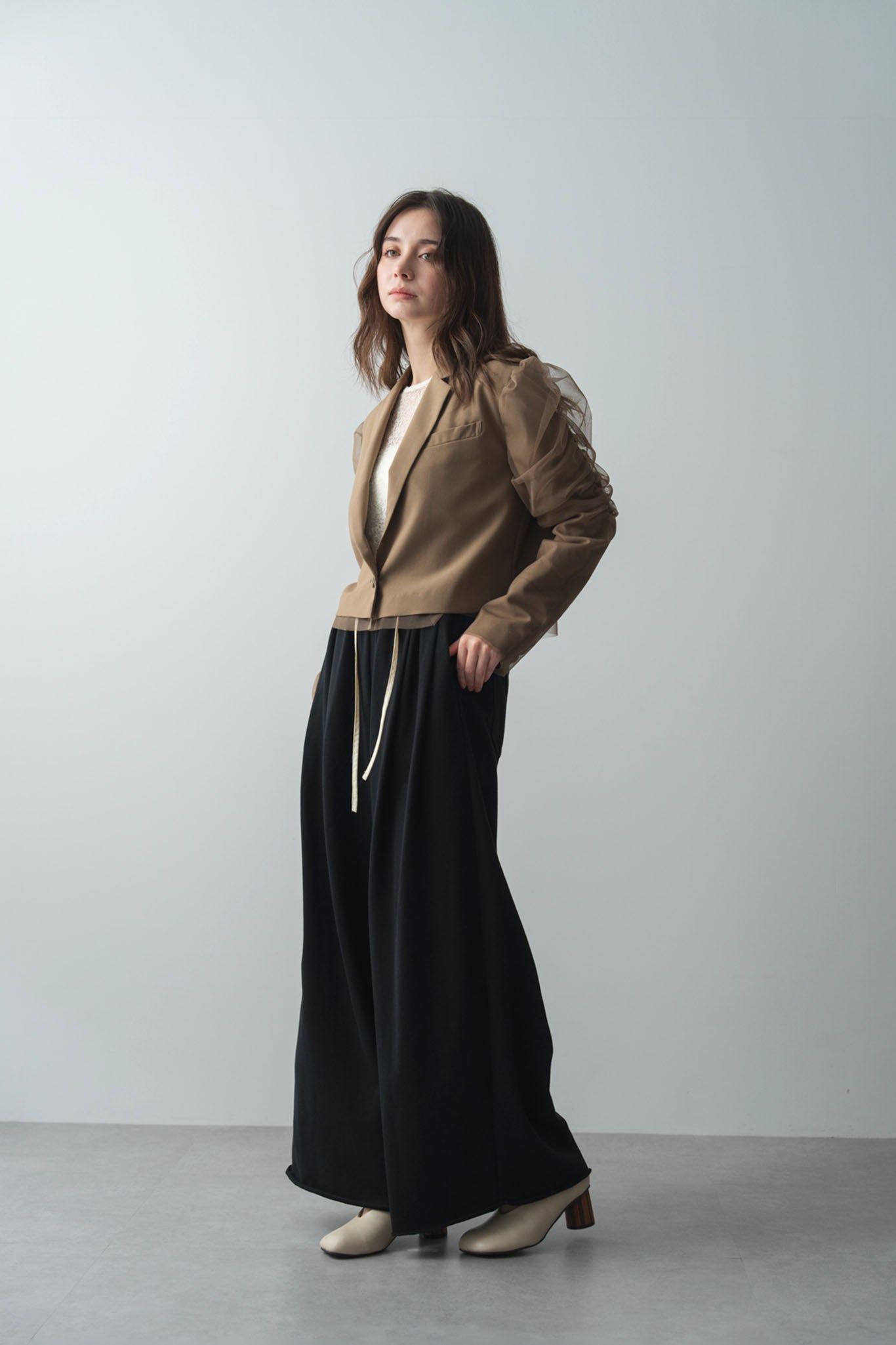 チュールドッキングスペンサージャケット