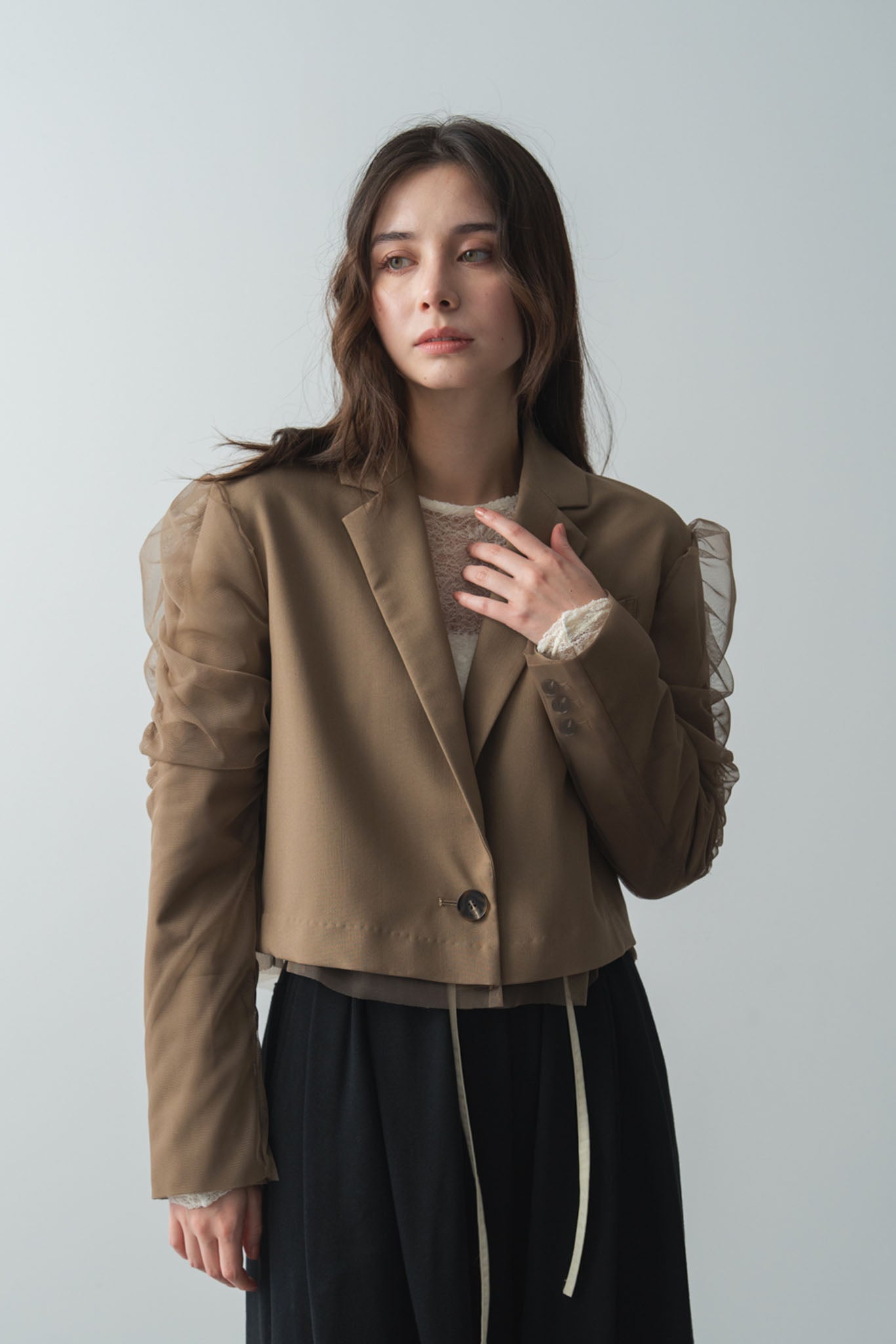 チュールドッキングスペンサージャケット