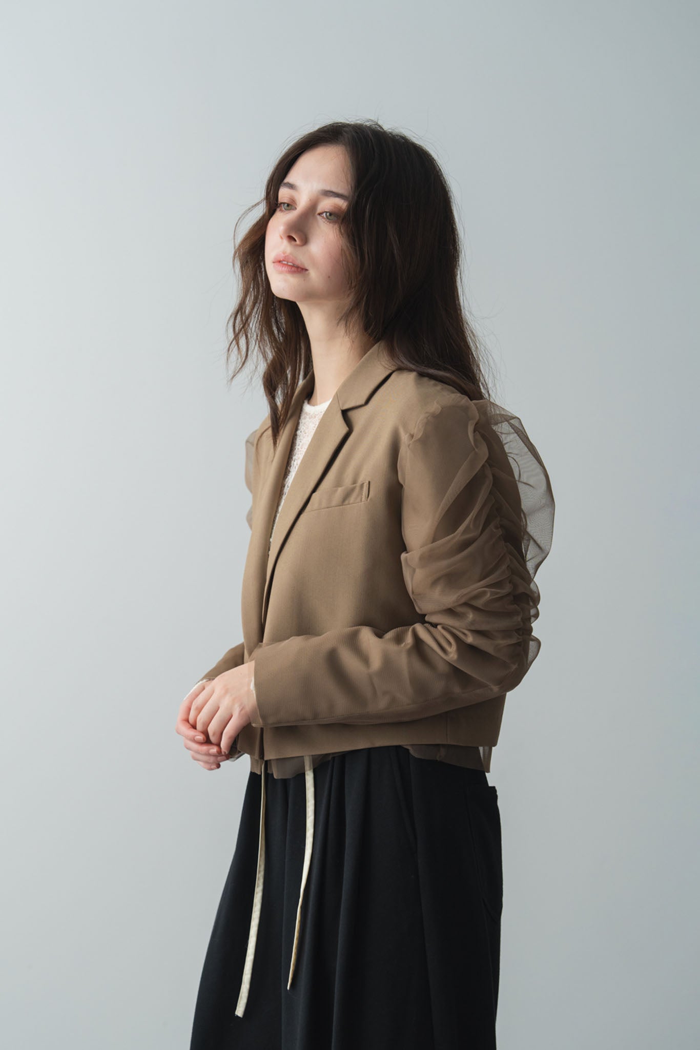 チュールドッキングスペンサージャケット