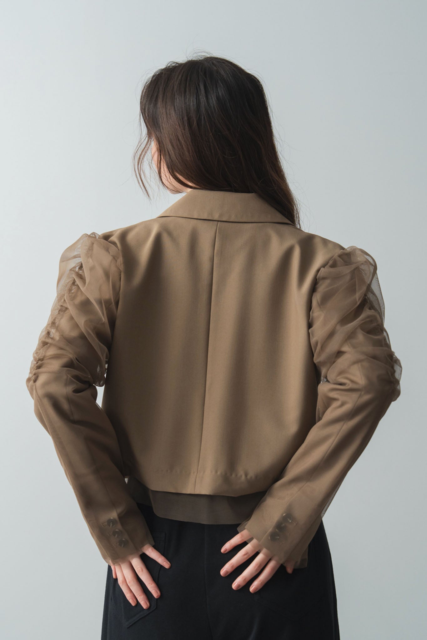 チュールドッキングスペンサージャケット