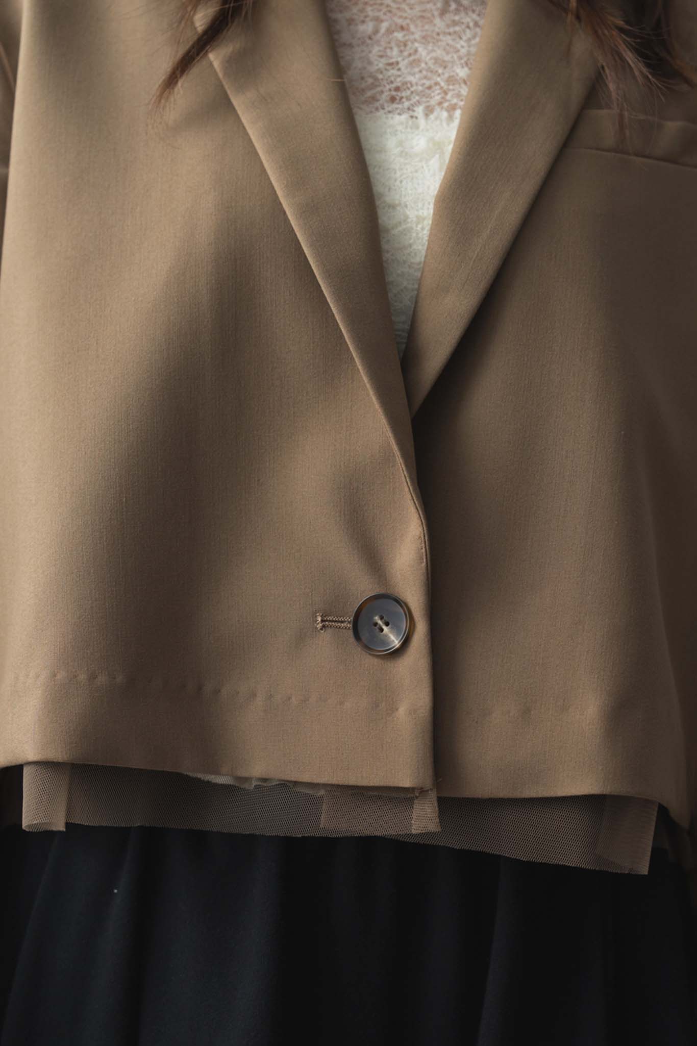 チュールドッキングスペンサージャケット