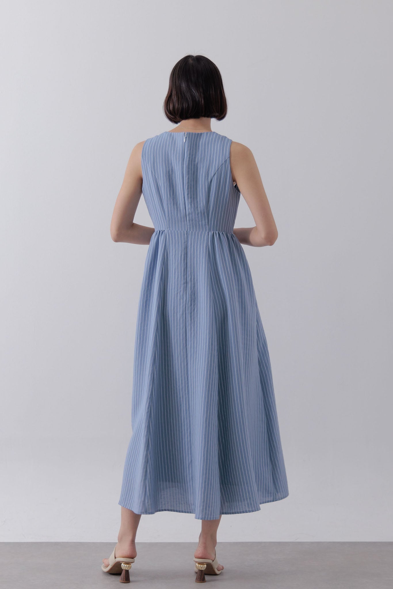 Jacquard striped dress