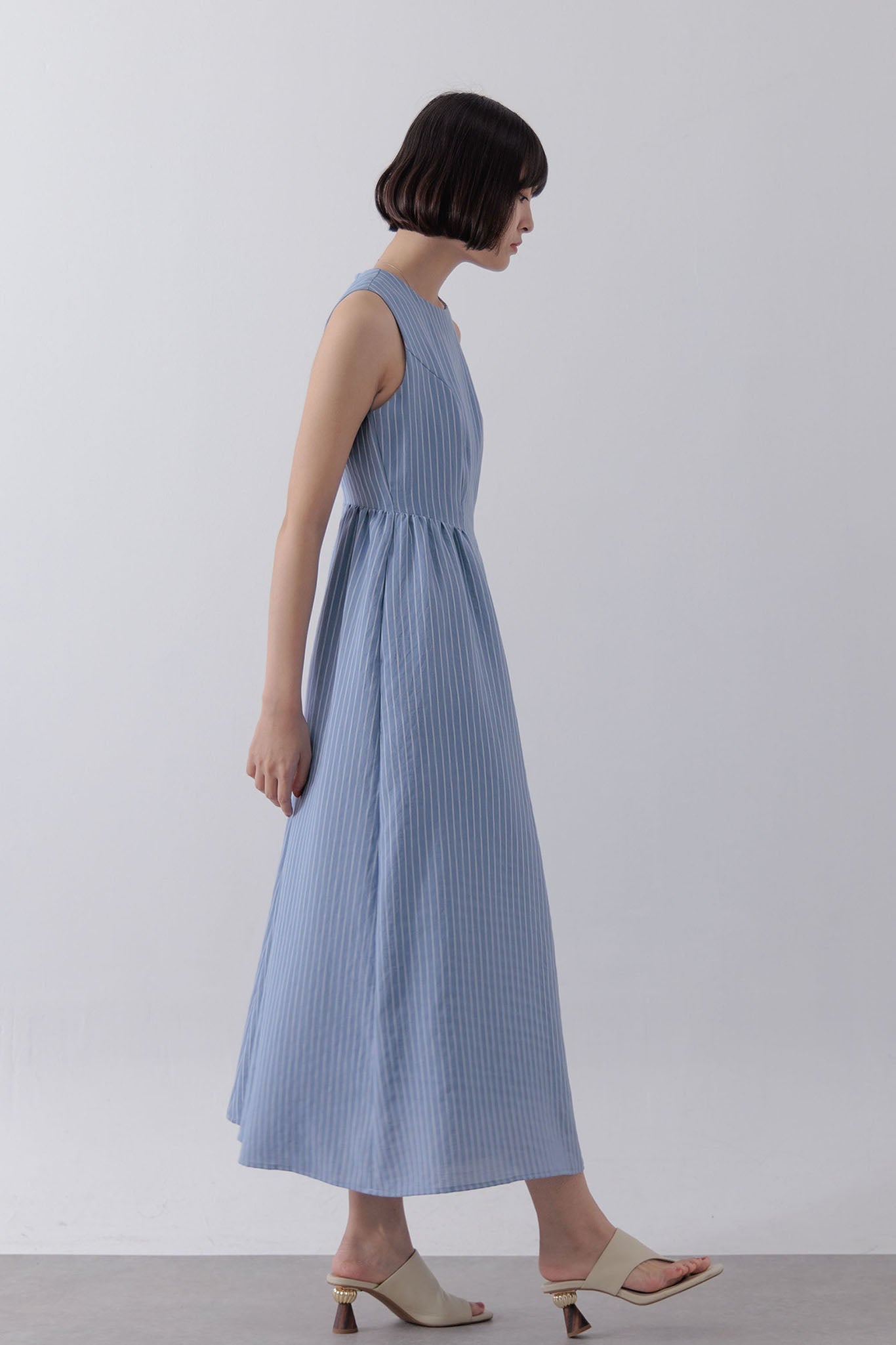 Jacquard striped dress