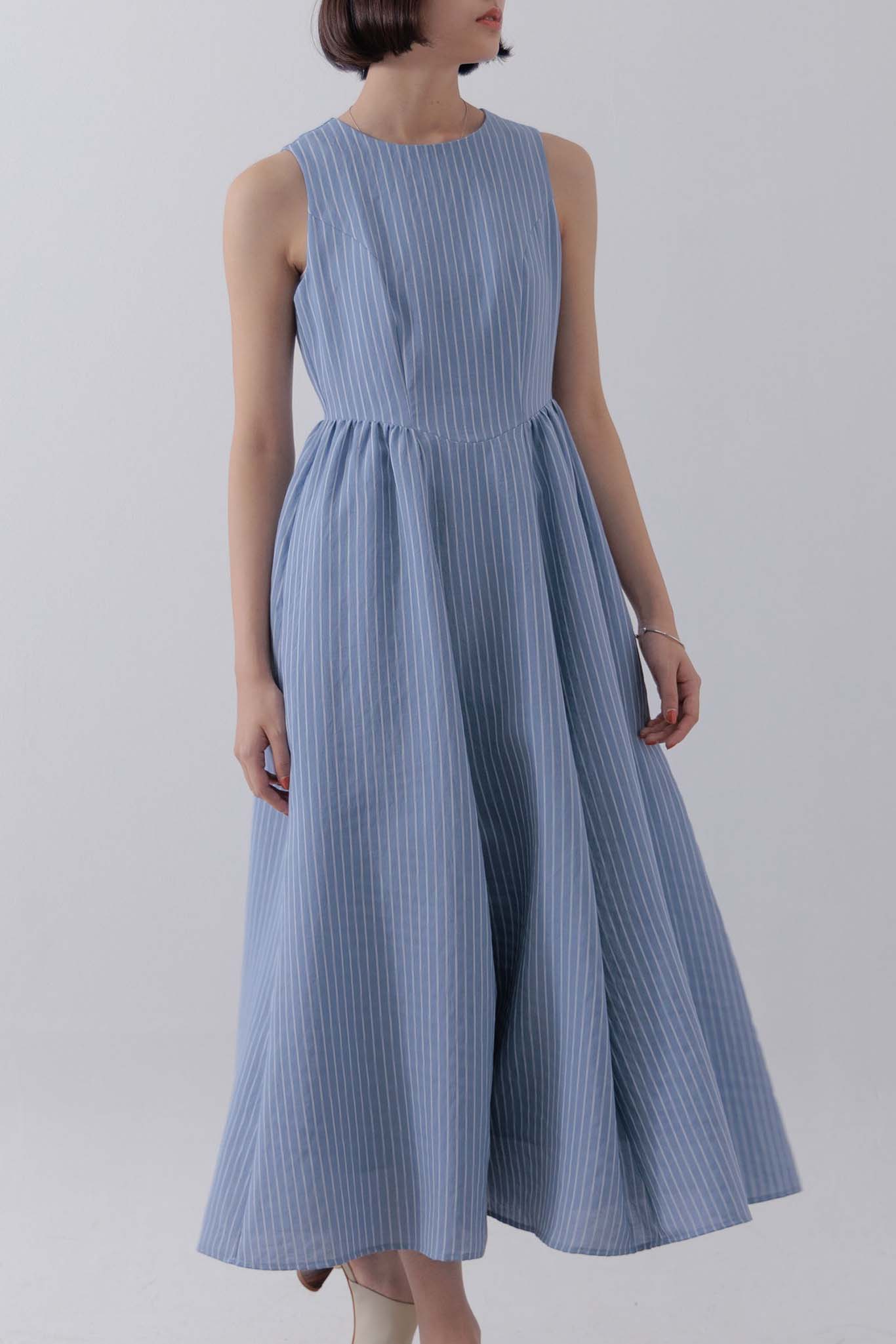 Jacquard striped dress