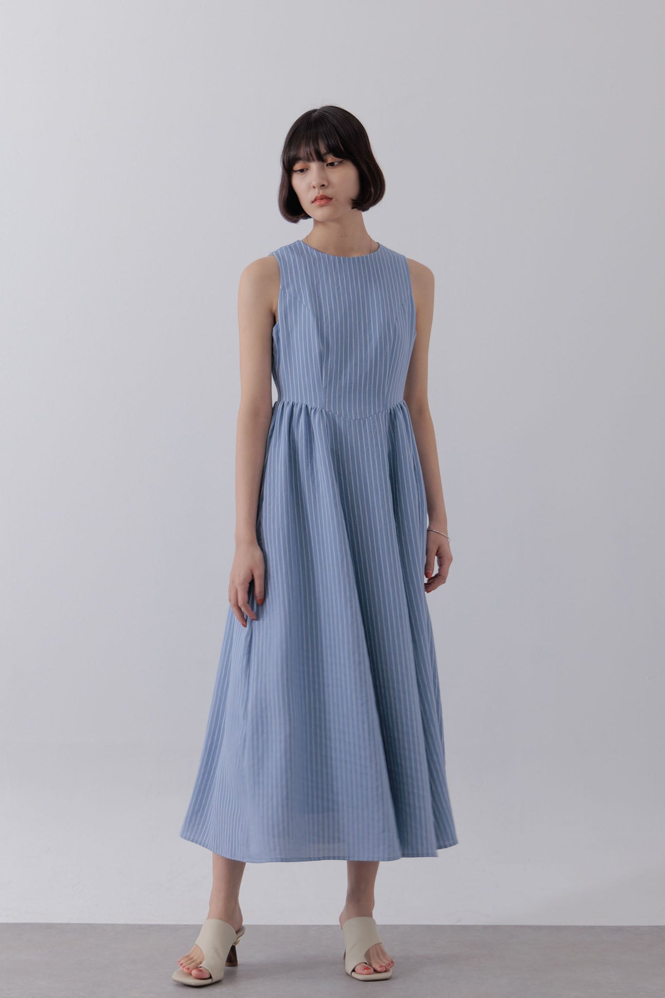 Jacquard striped dress