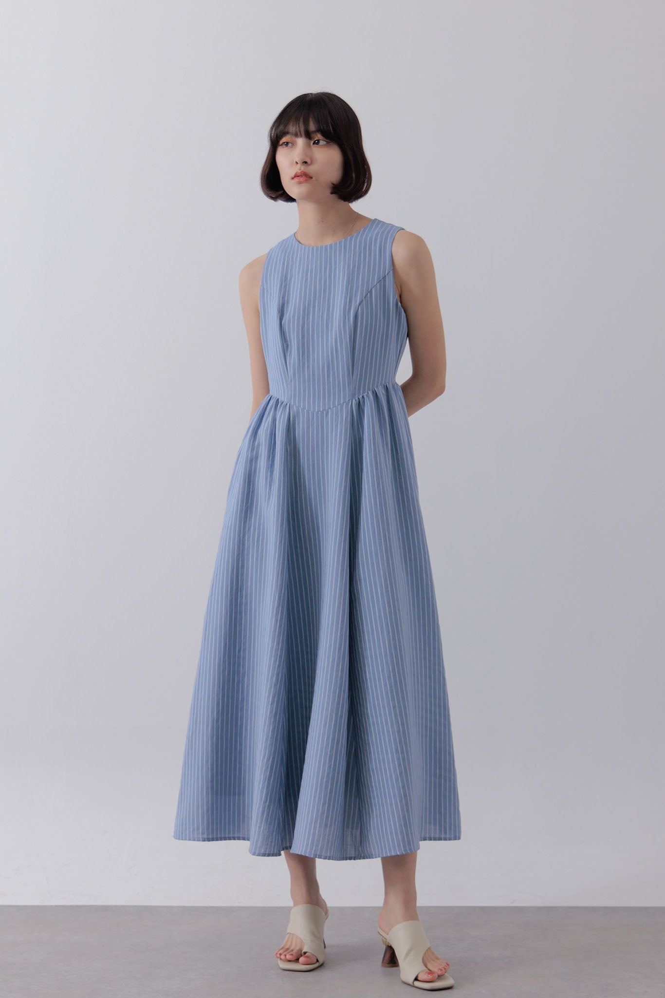 Jacquard striped dress