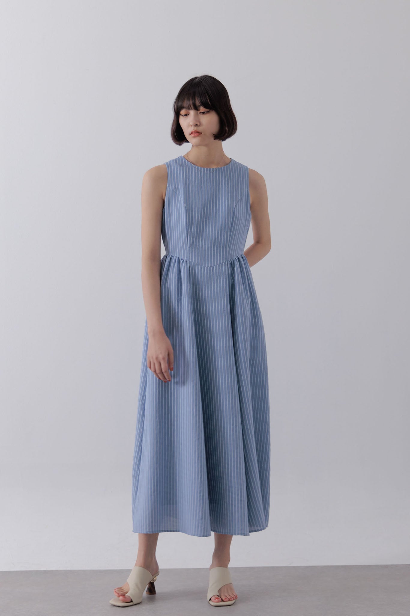 Jacquard striped dress