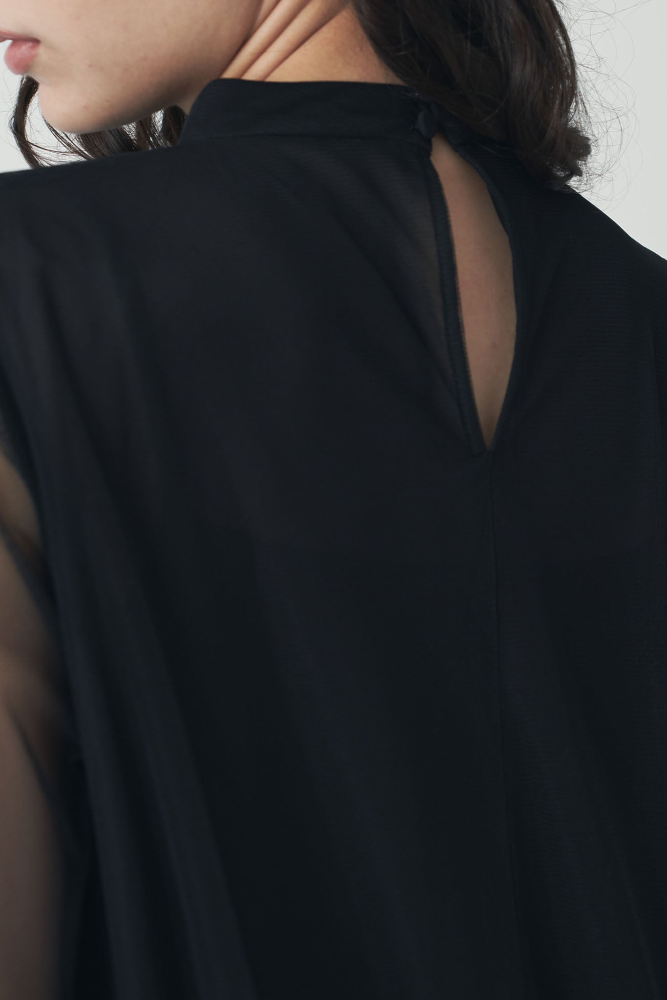 チュールレイヤードワンピース