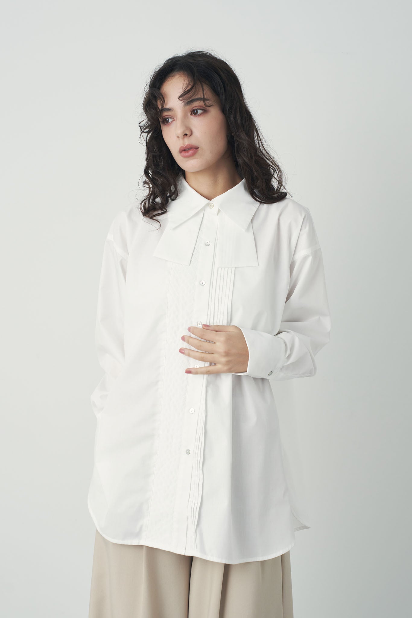 Pintuck design shirt