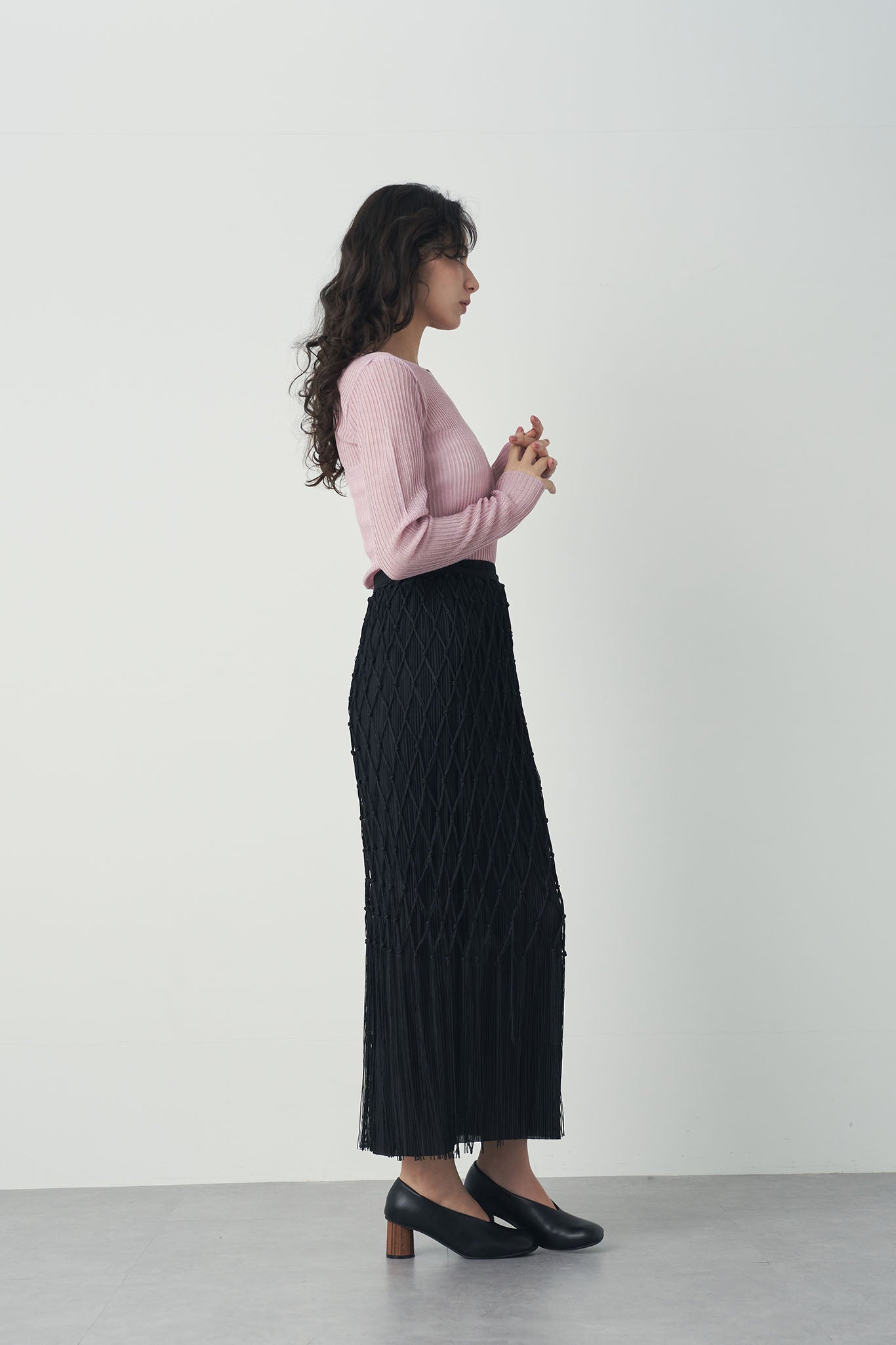 シアープリーツトップス