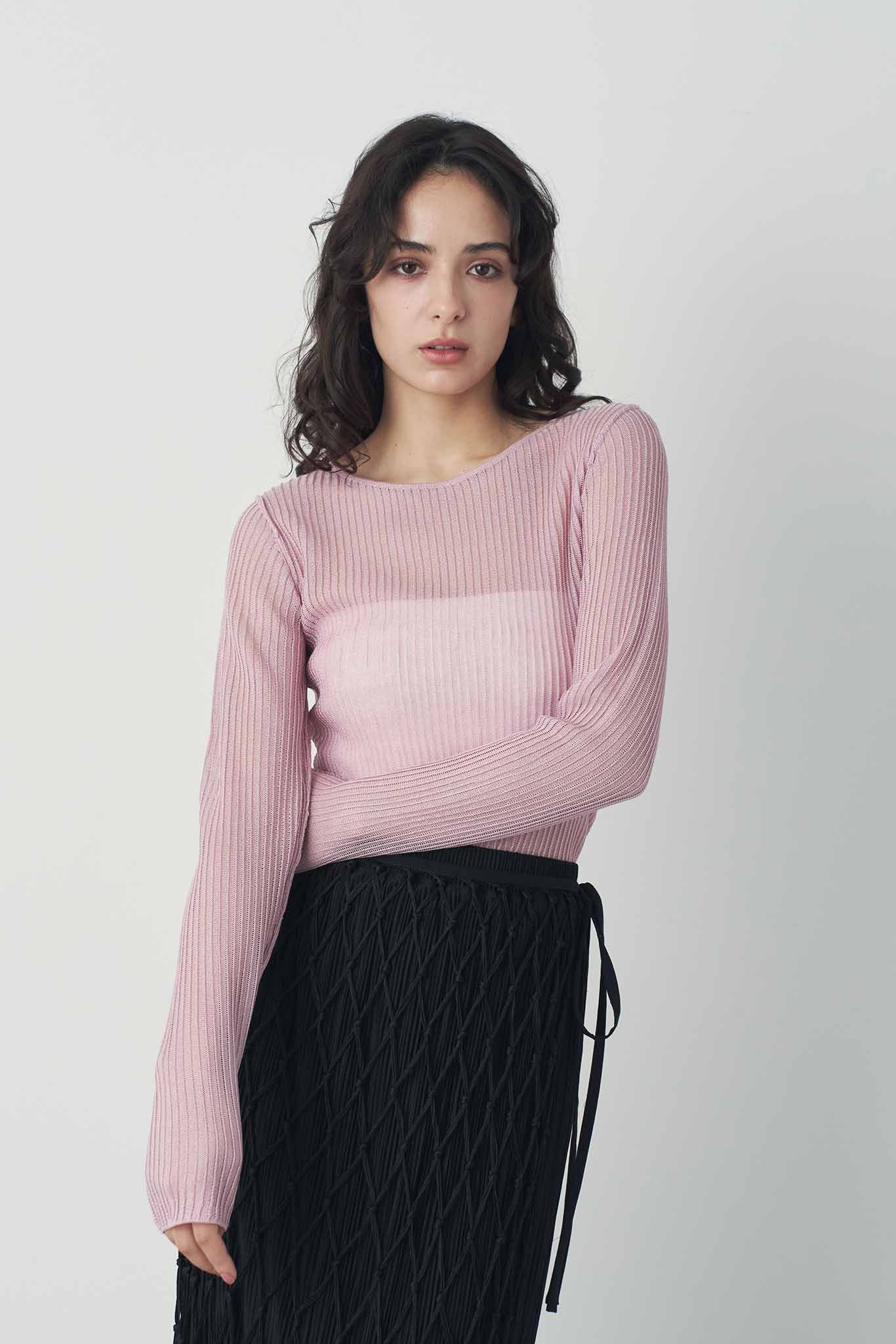 シアープリーツトップス