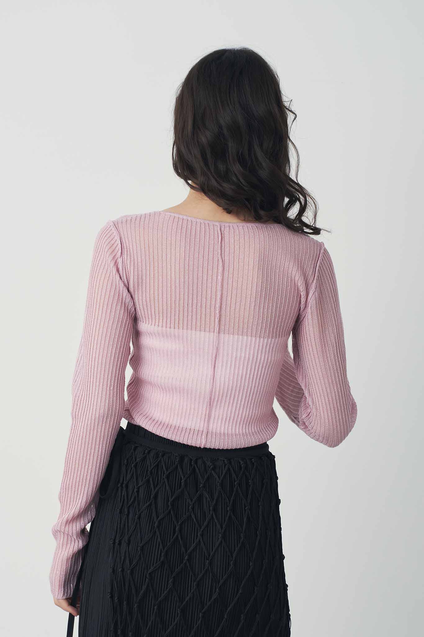 シアープリーツトップス