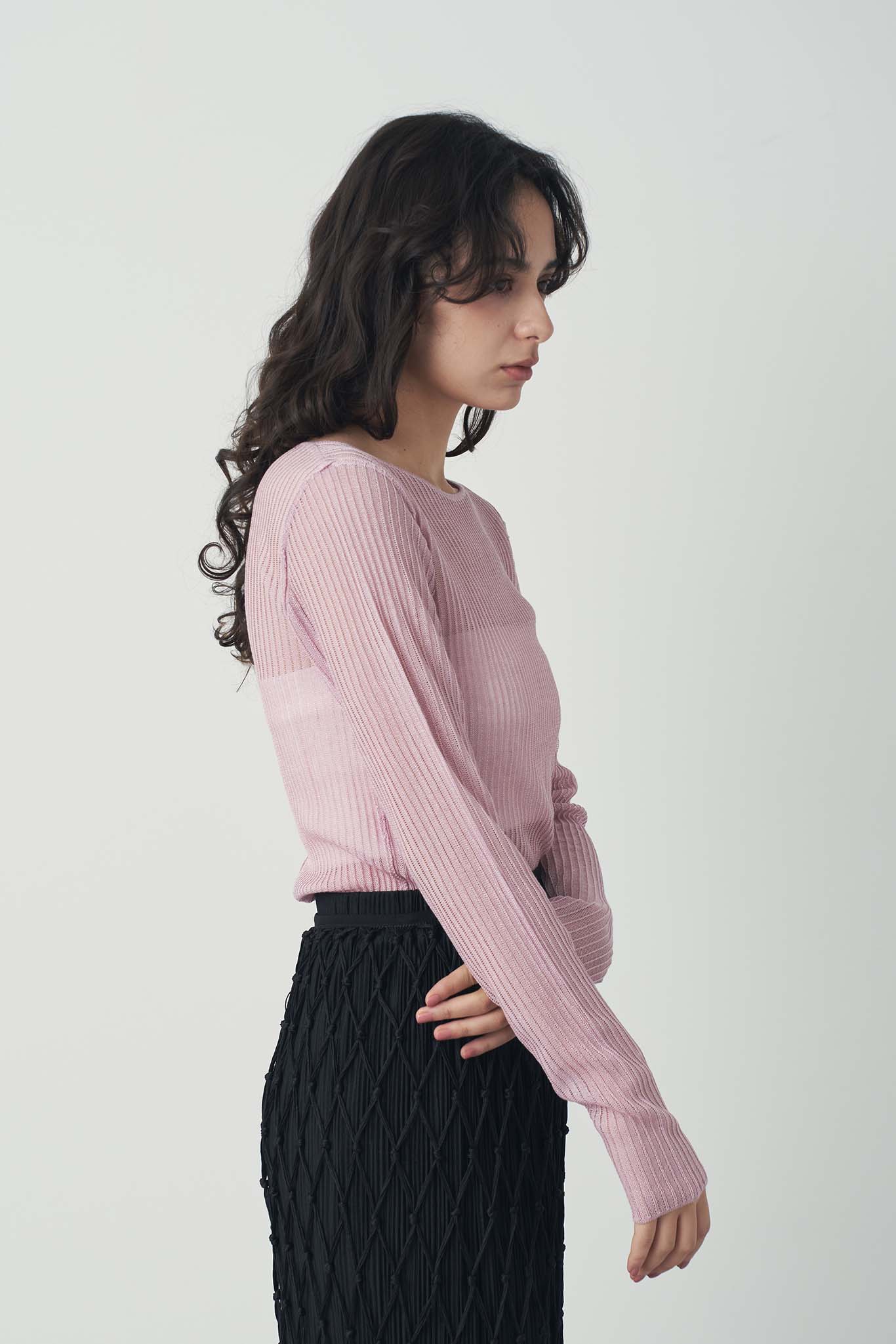 シアープリーツトップス