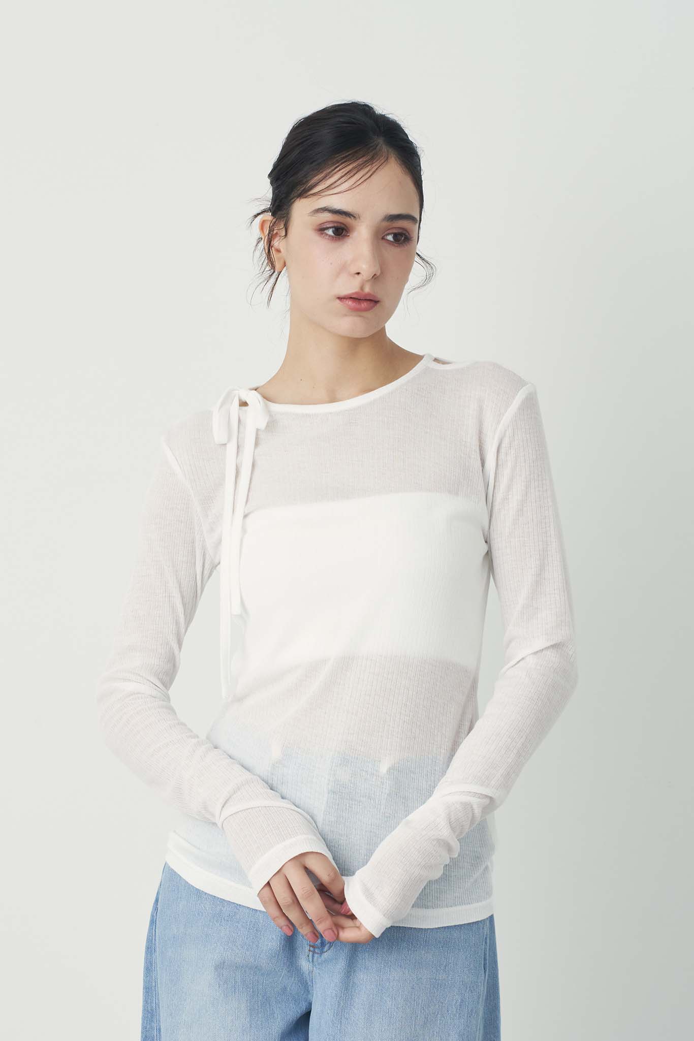 シアカッティングプルオーバー