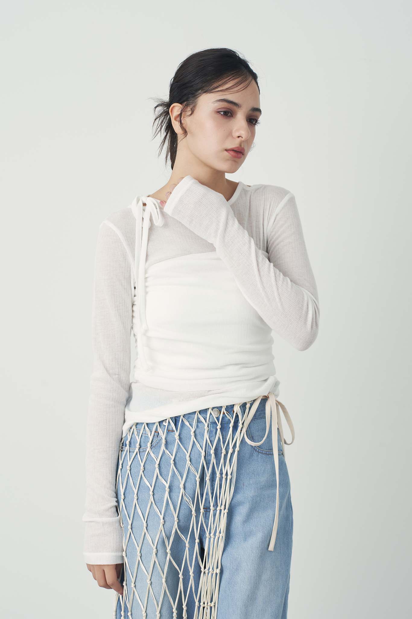 シアカッティングプルオーバー