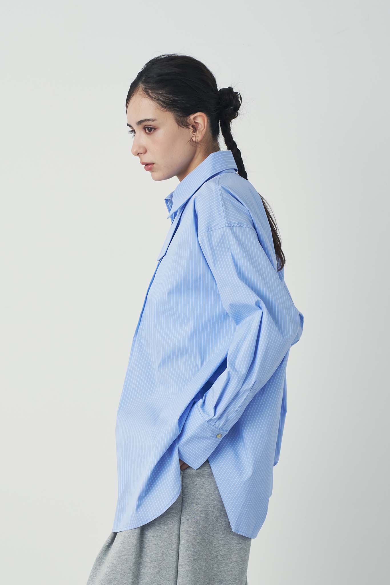 ピンタックデザインシャツ