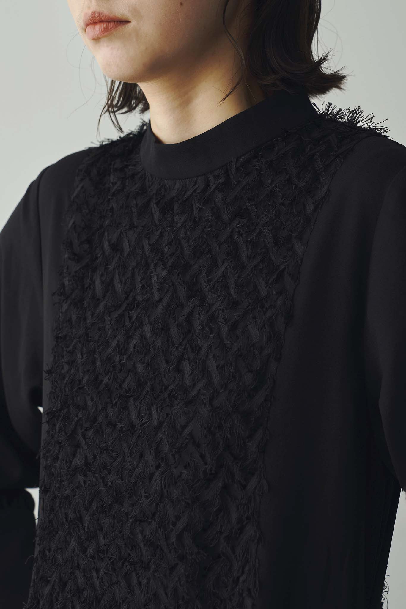 Cut jacquard dress