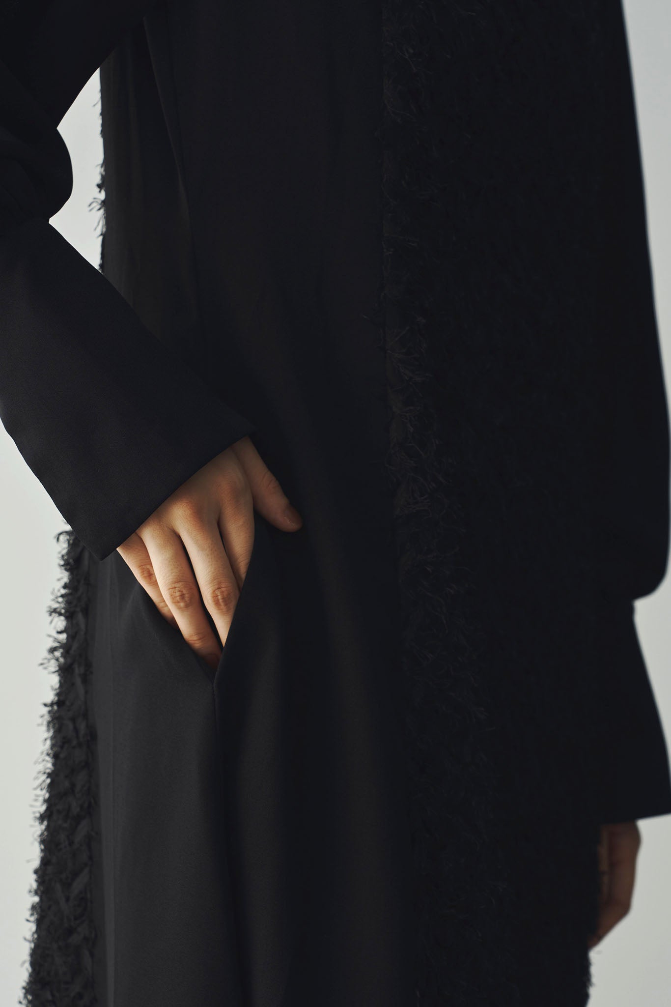 Cut jacquard dress