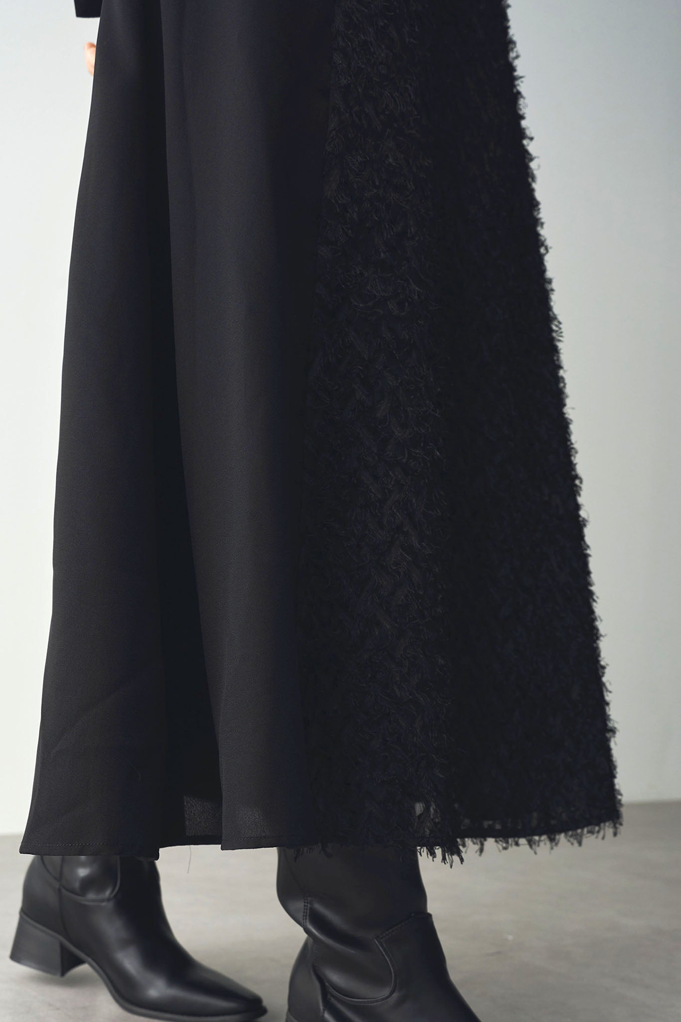 Cut jacquard dress
