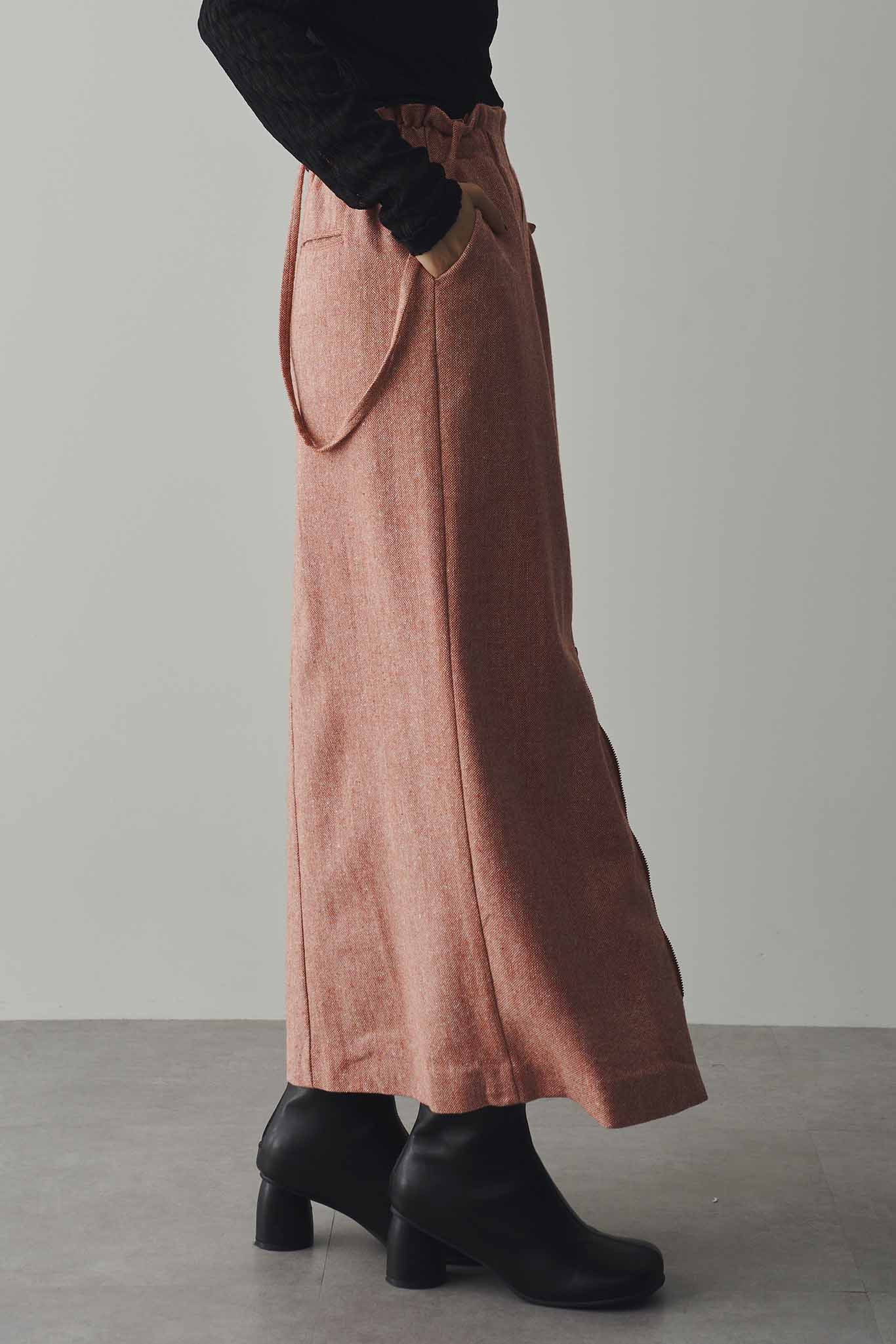 ツィードレイヤードスカート