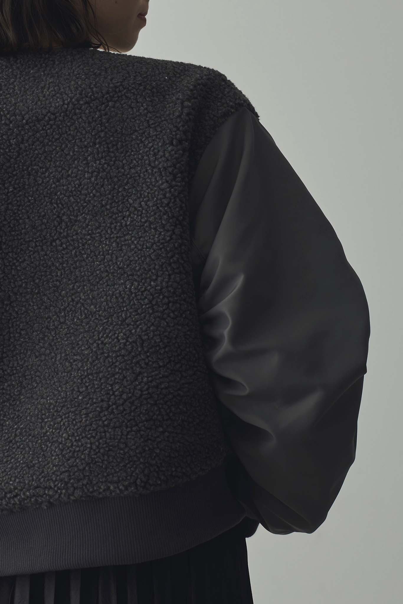 ボアコンビ中綿ブルゾン