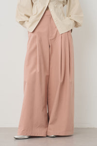 ワイドデニムタックパンツ