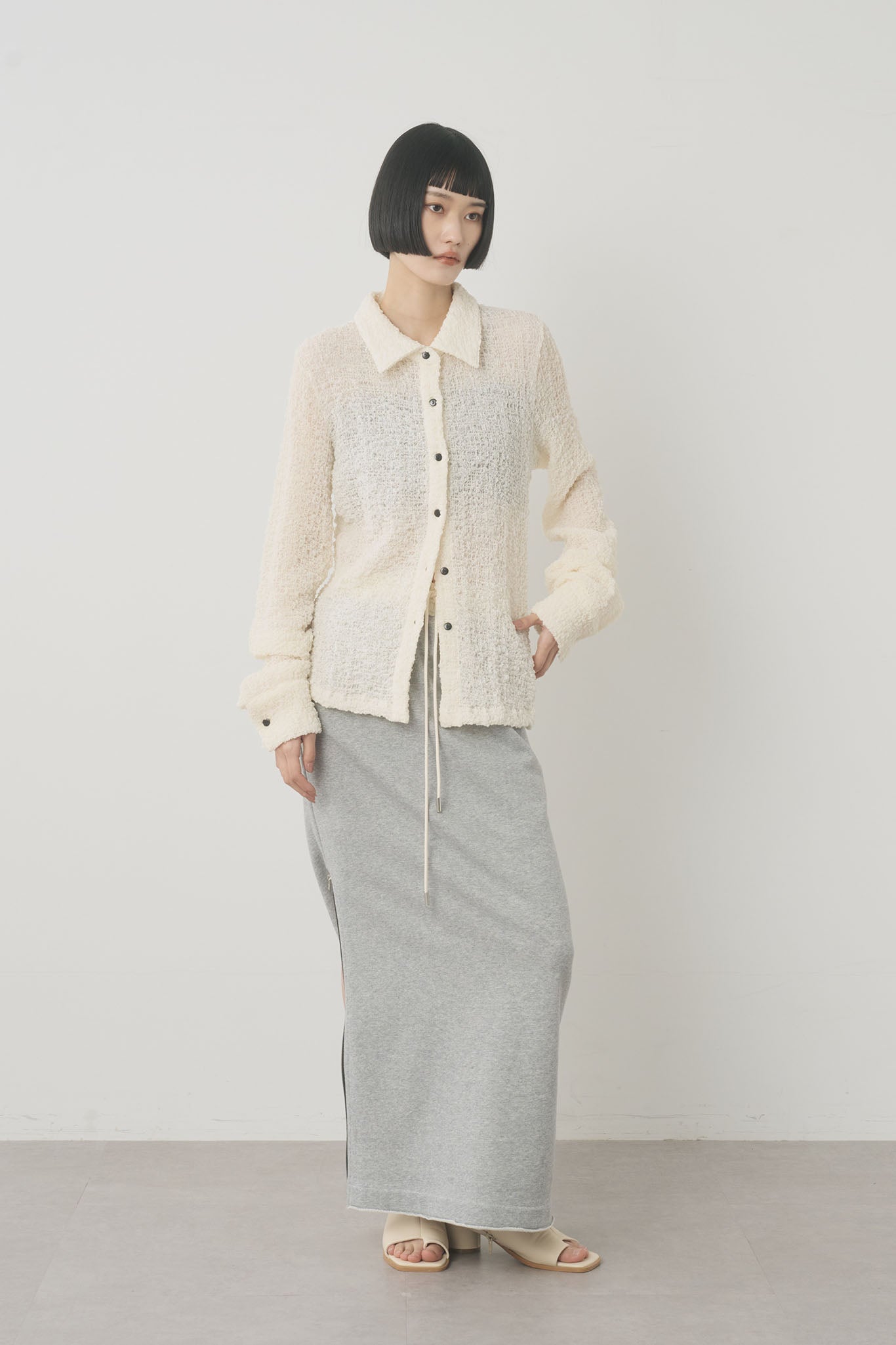 スエットジップスカート